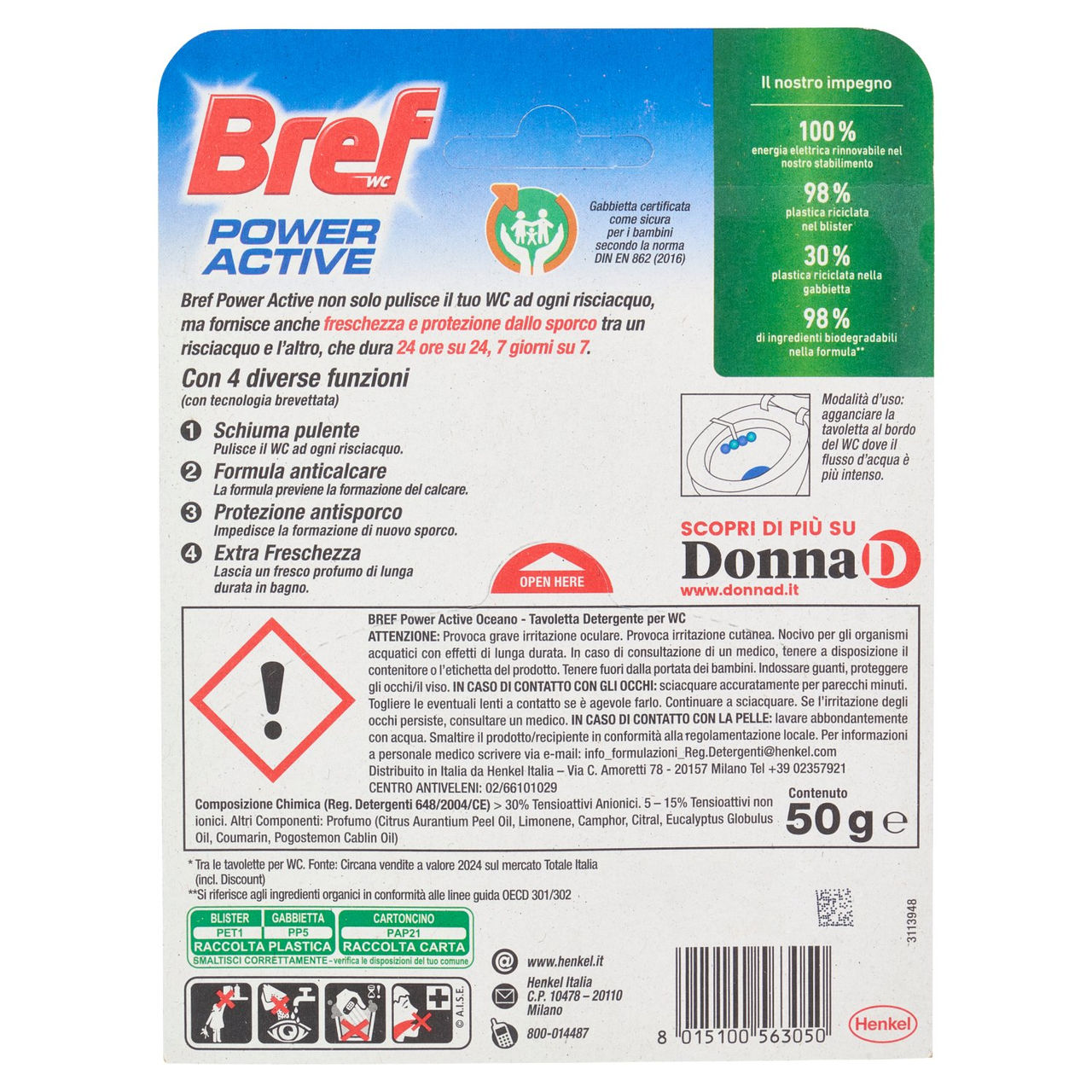 BREF WC Power Active Oceano 50 g