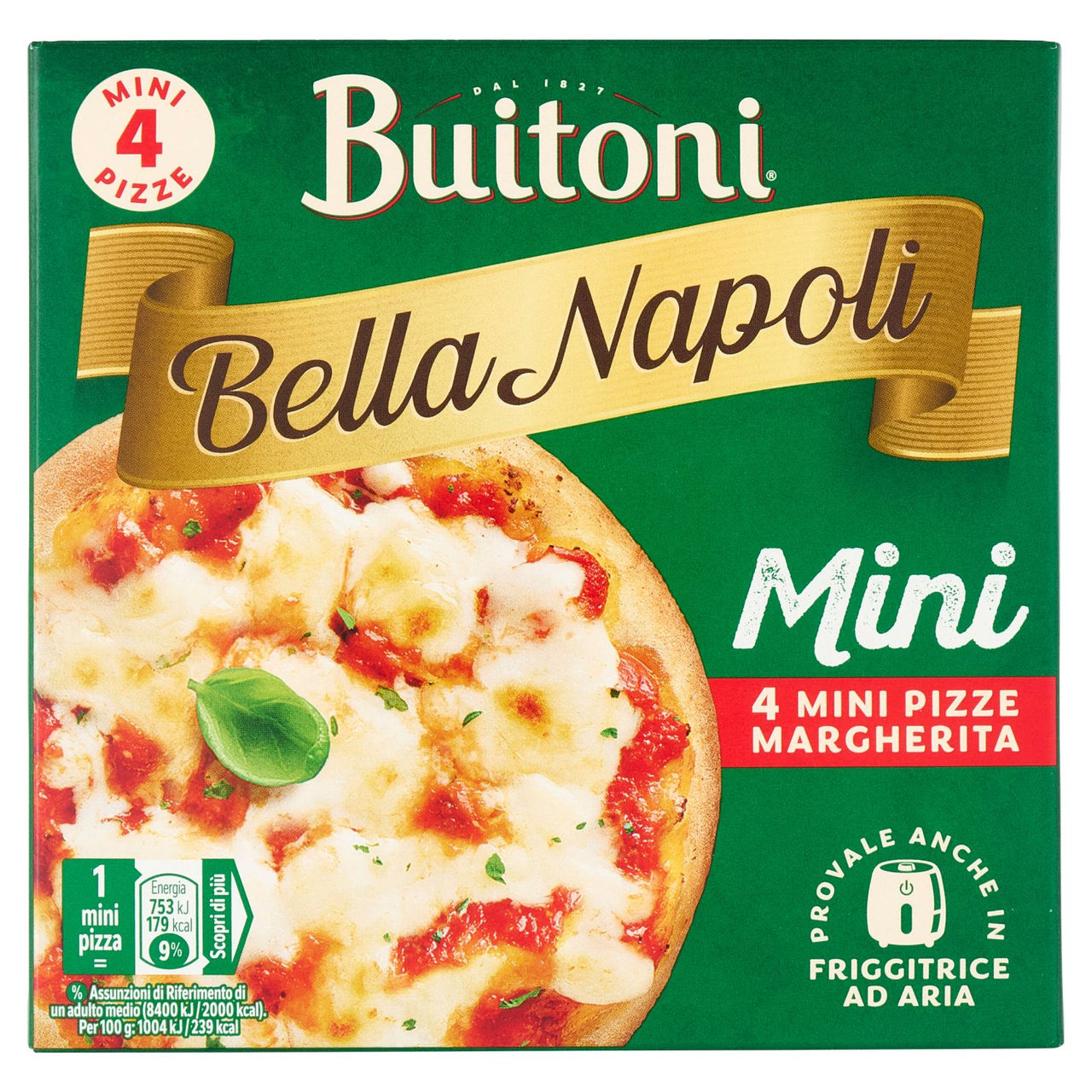 Buitoni Bella Napoli Mini Margherita Surgelata 4 pizzette 300g