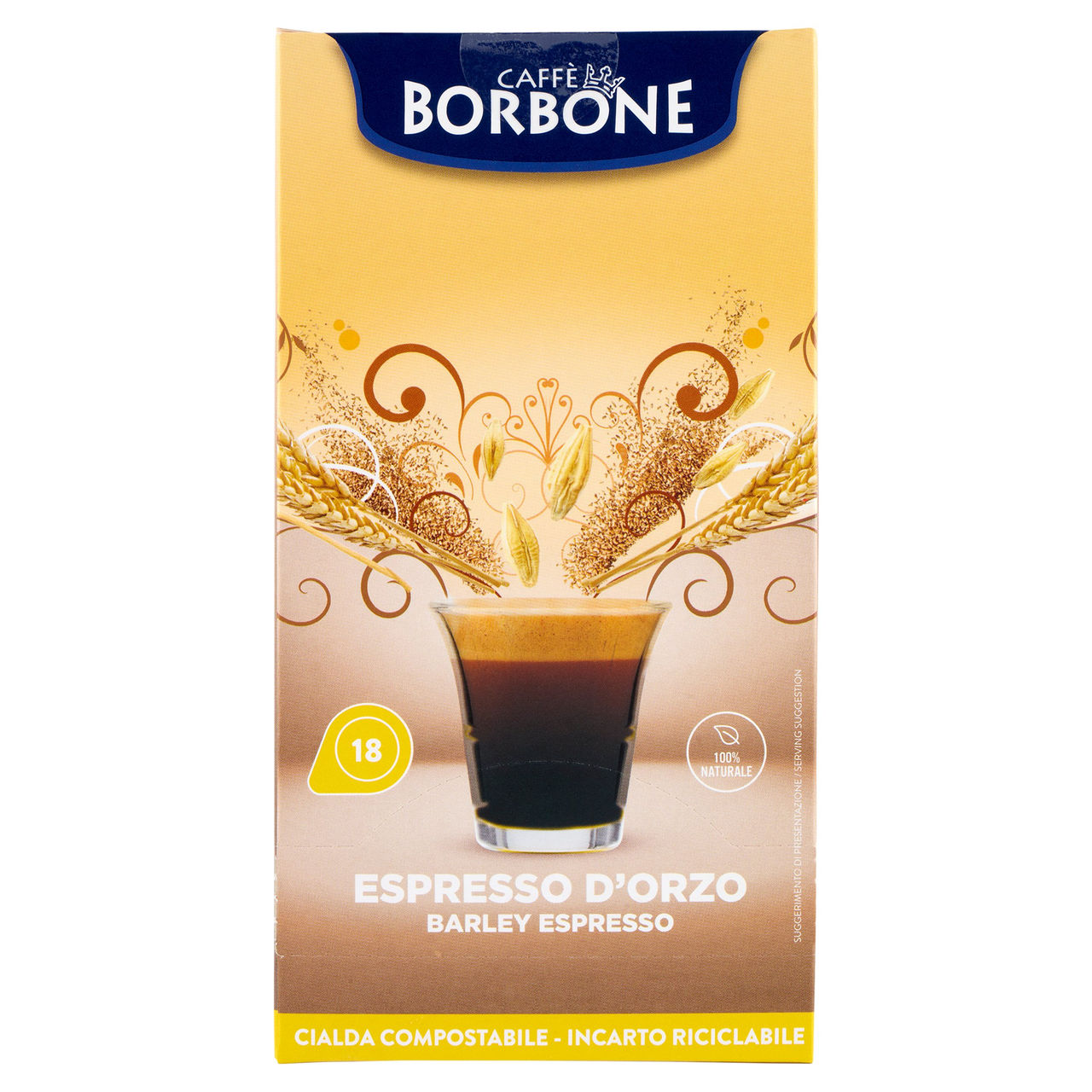 Caffè Borbone Espresso d'Orzo Cialda Compostabile 18 x 6 g