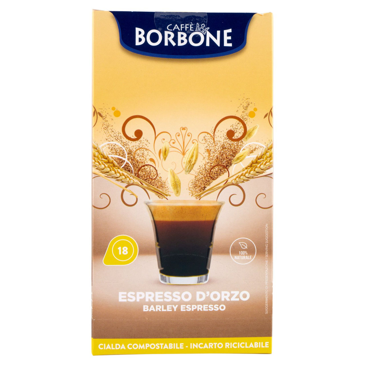 Caffè Borbone Espresso d'Orzo Cialda Compostabile 18 x 6 g