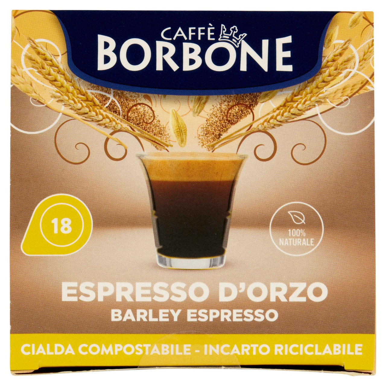 Caffè Borbone Espresso d'Orzo Cialda Compostabile 18 x 6 g