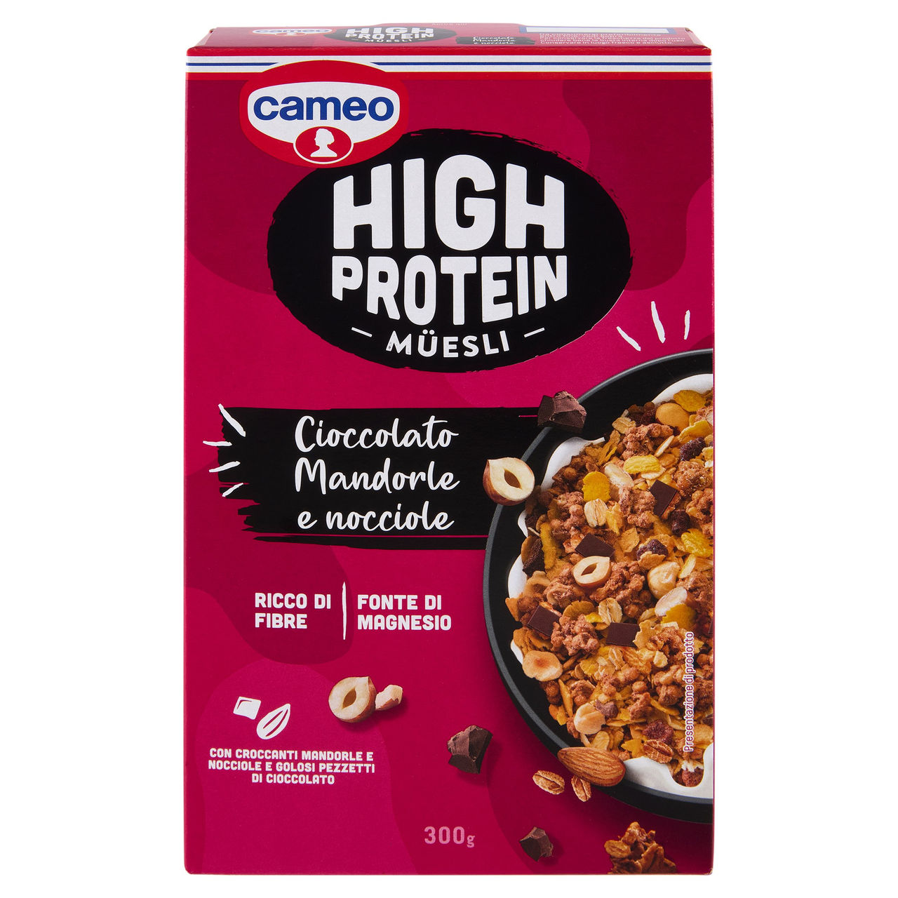 cameo High Protein Müesli Cioccolato Mandorle e nocciole 300 g