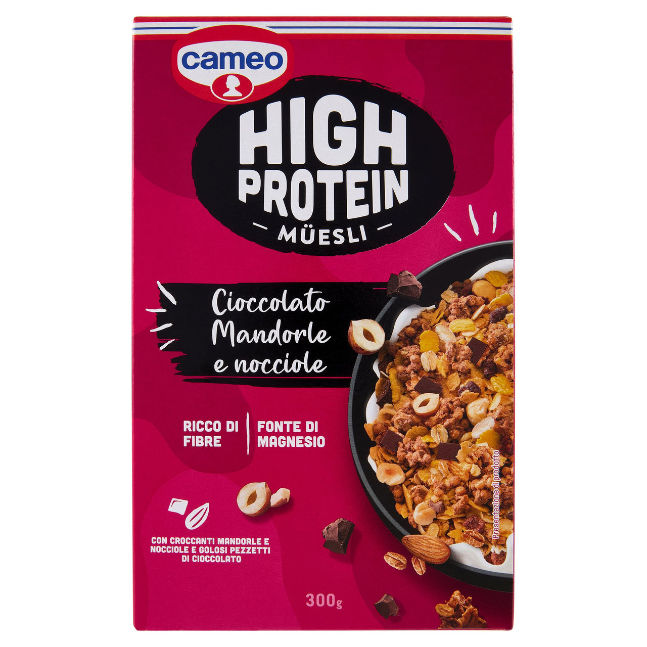 cameo High Protein Müesli Cioccolato Mandorle e nocciole 300 g
