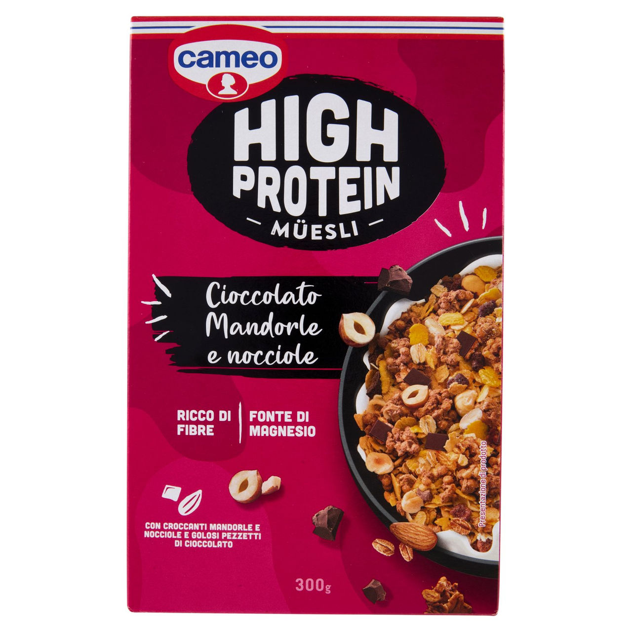 cameo High Protein Müesli Cioccolato Mandorle e nocciole 300 g