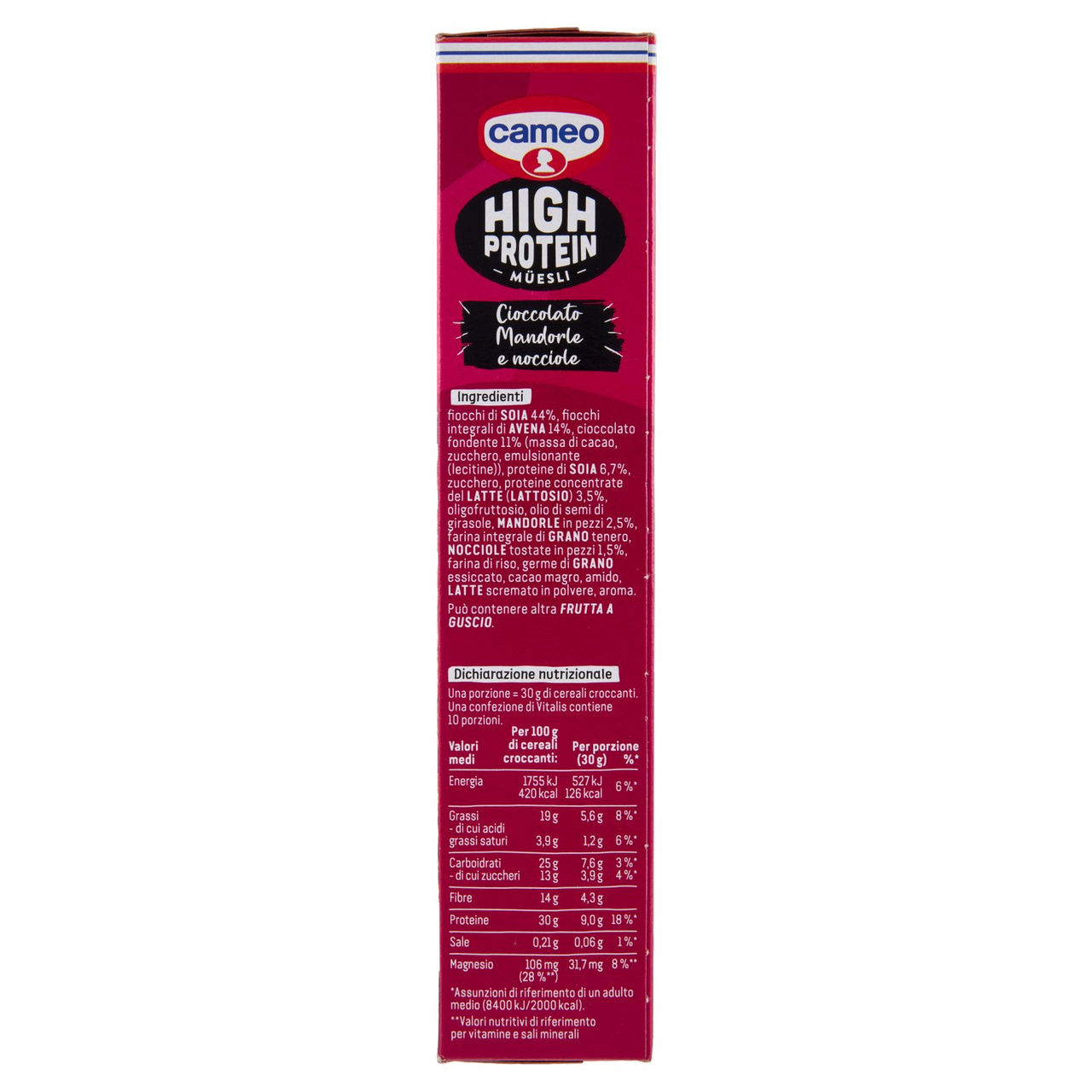 cameo High Protein Müesli Cioccolato Mandorle e nocciole 300 g