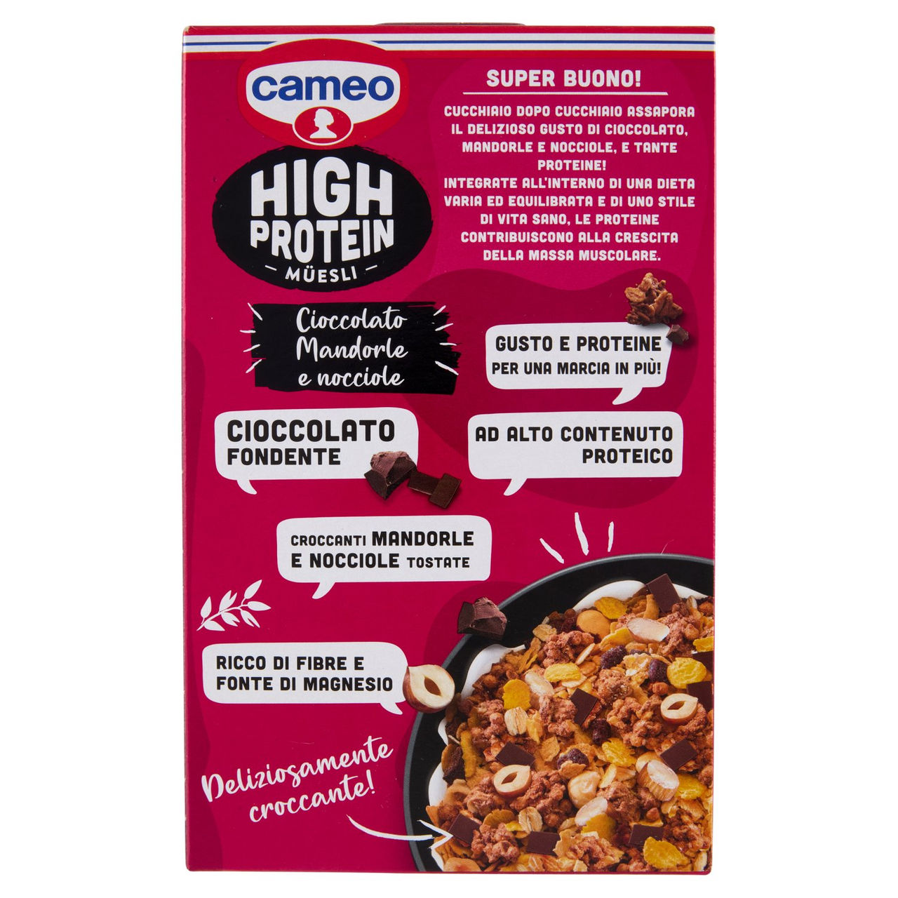 cameo High Protein Müesli Cioccolato Mandorle e nocciole 300 g