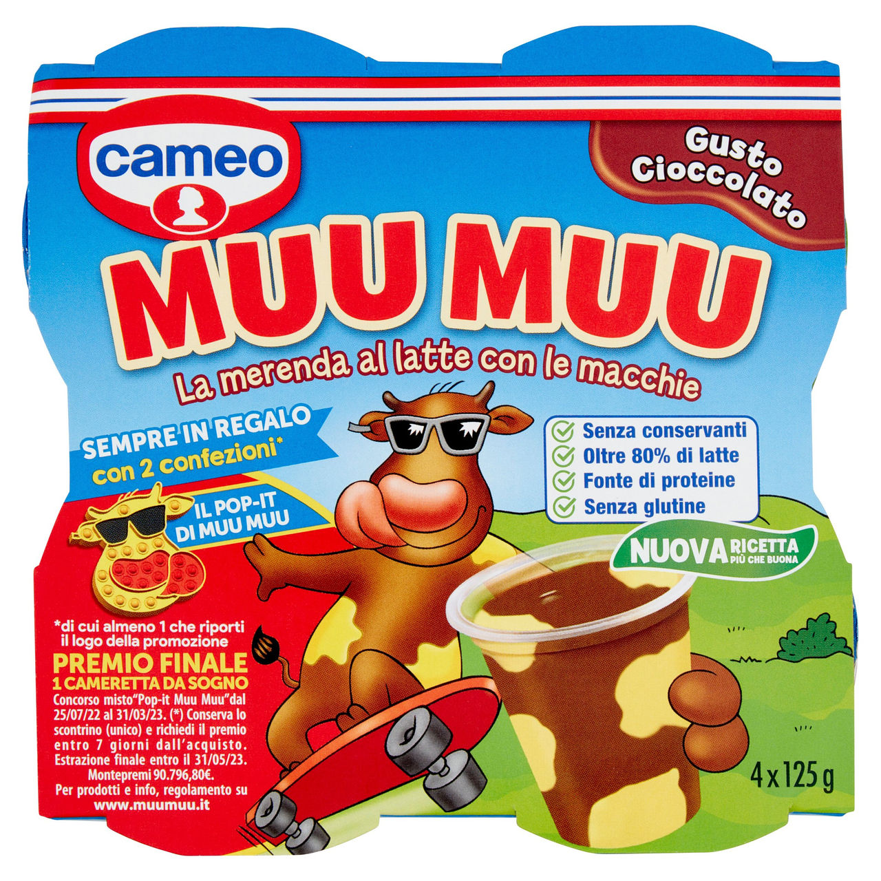 cameo Muu Muu Gusto Cioccolato 4 x 125 g