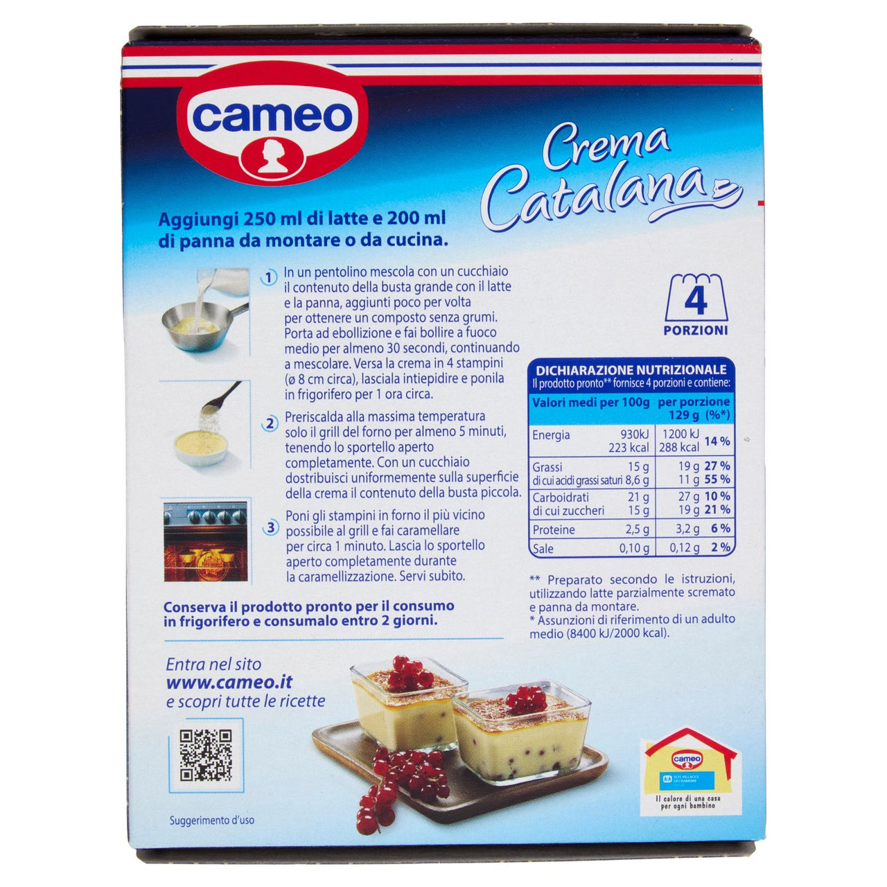 Cameo Preparato per Crema Catalana 2 buste 90 g