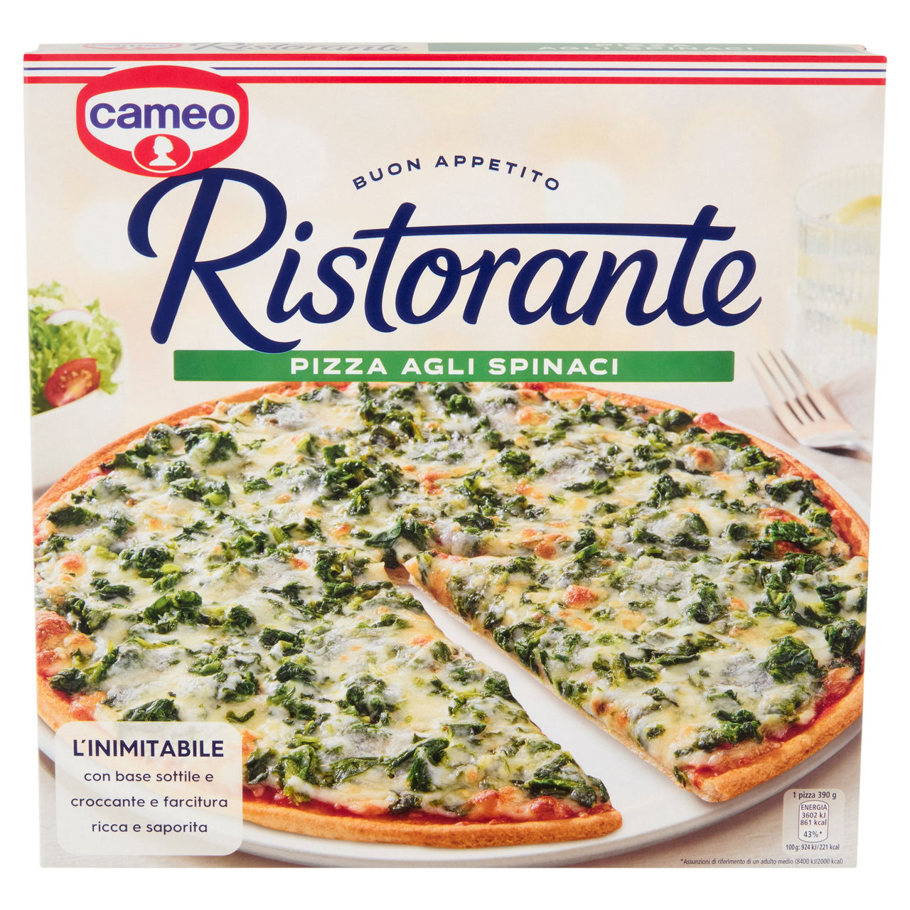 cameo Ristorante Pizza agli Spinaci 390 g