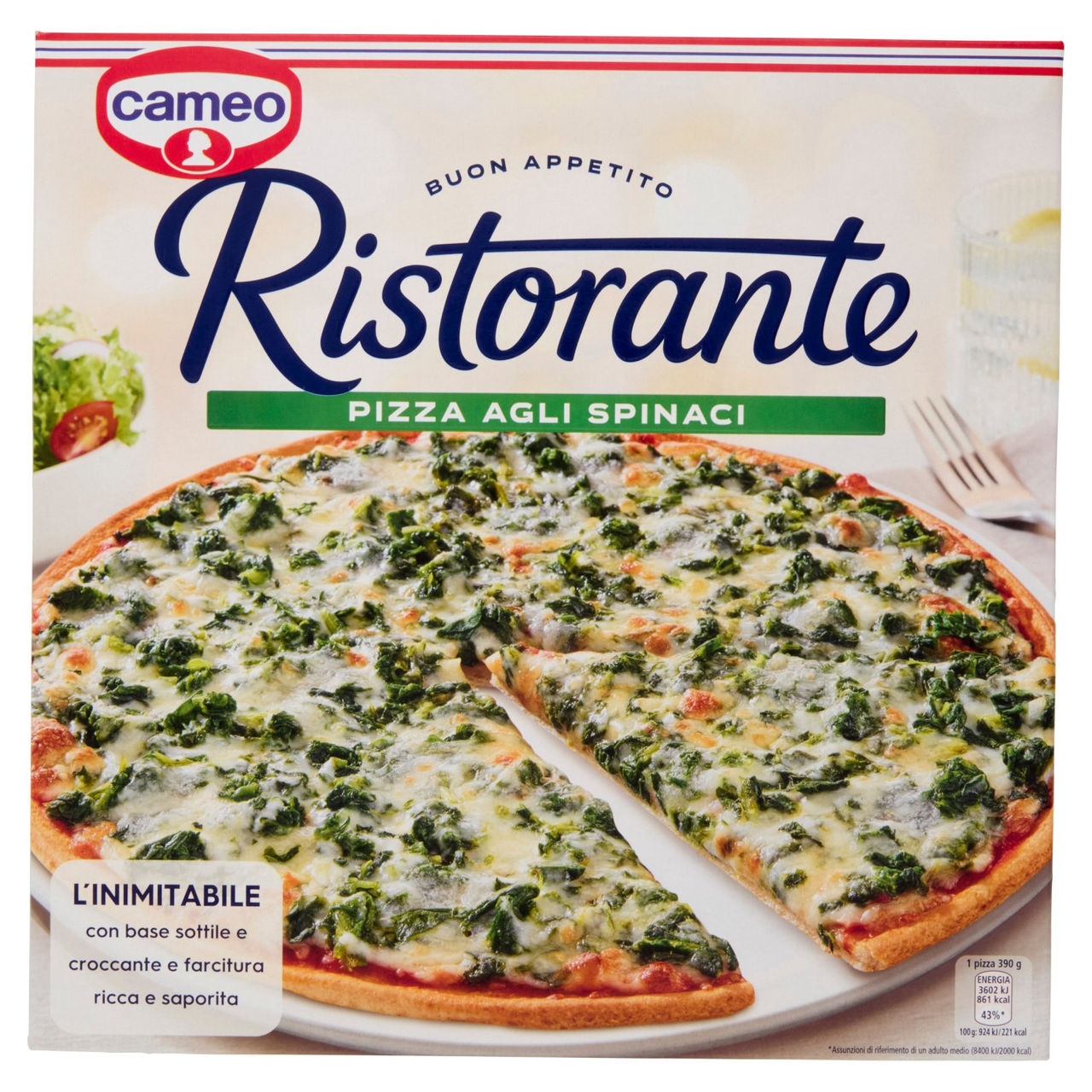 cameo Ristorante Pizza agli Spinaci 390 g