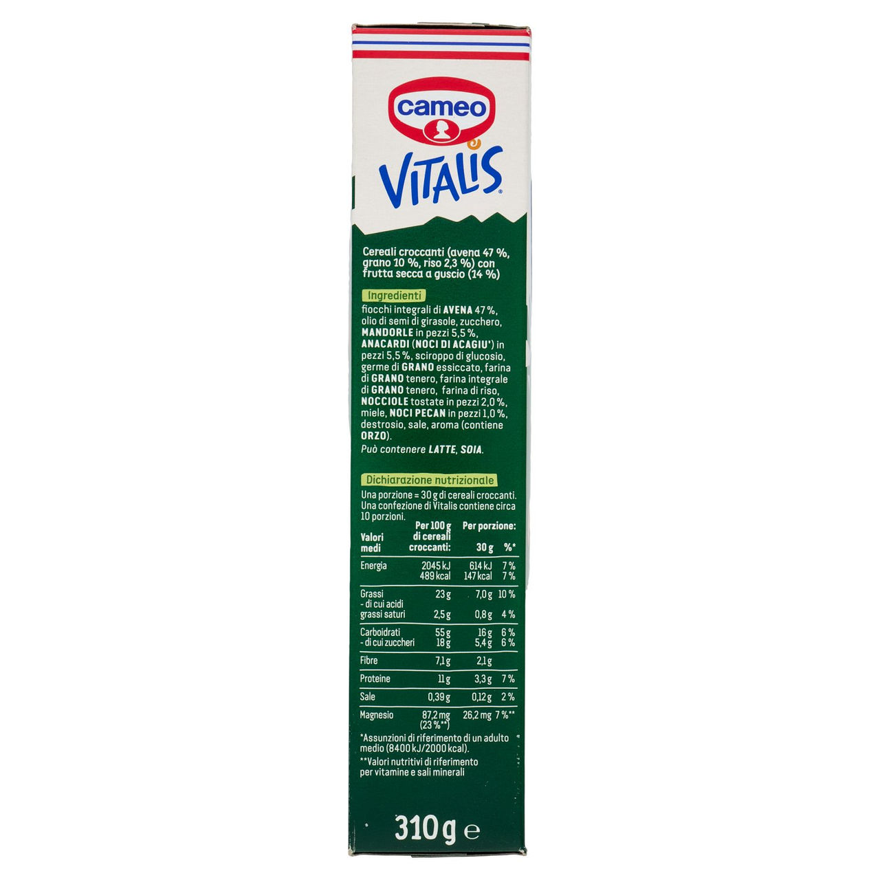 cameo Vitalis il Müesli Croccante Frutta Secca 310 g