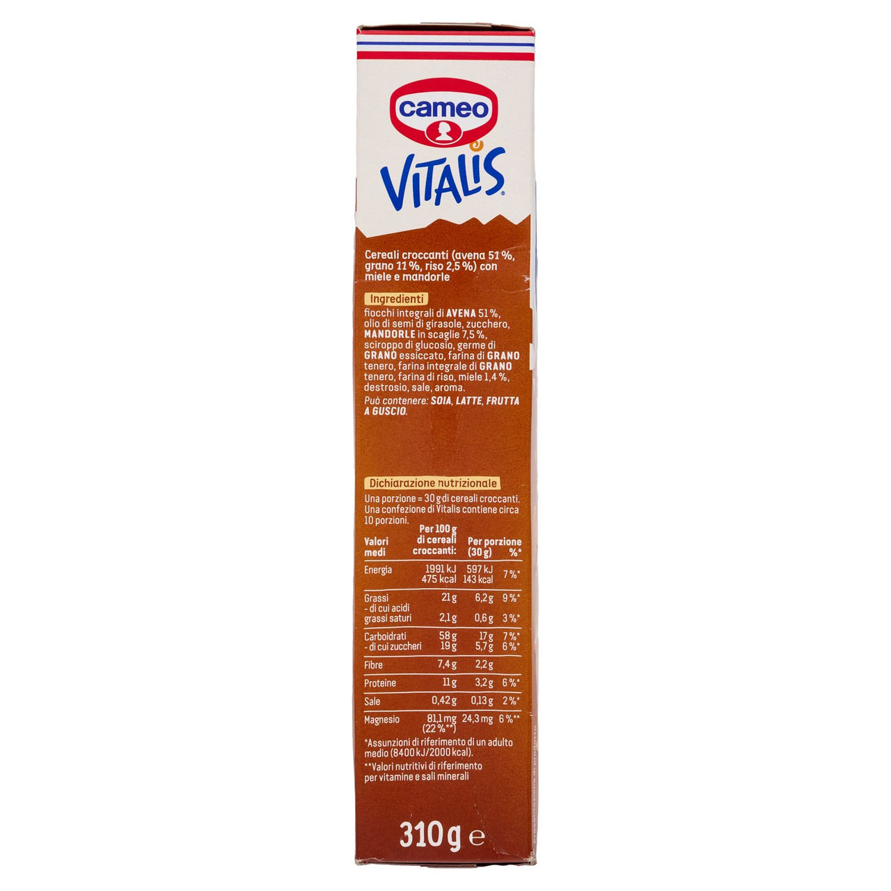 cameo Vitalis il Müesli Croccante Miele e Mandorle 310 g