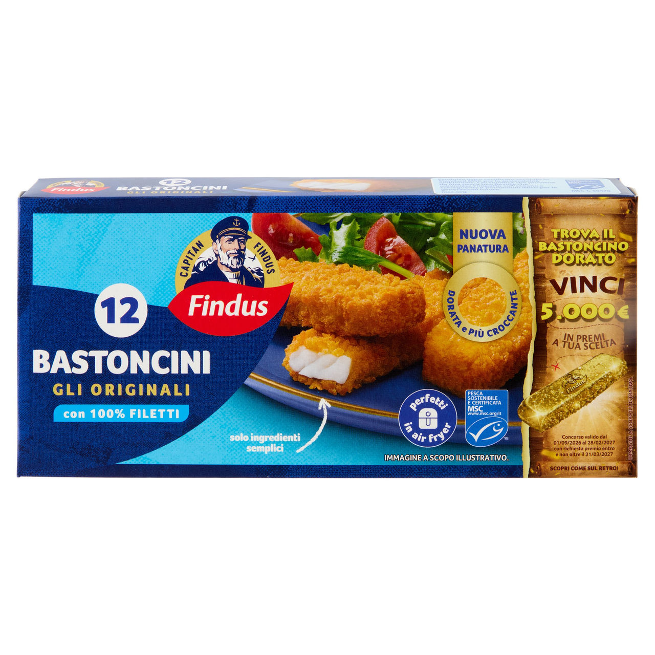 Capitan Findus 12 Bastoncini di Merluzzo 300 g