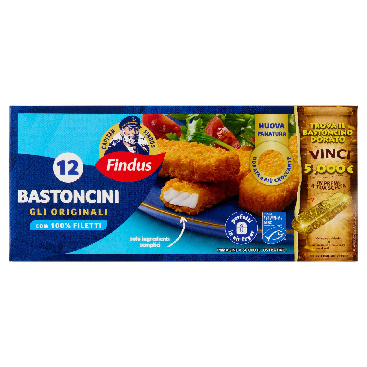 Capitan Findus 12 Bastoncini di Merluzzo 300 g