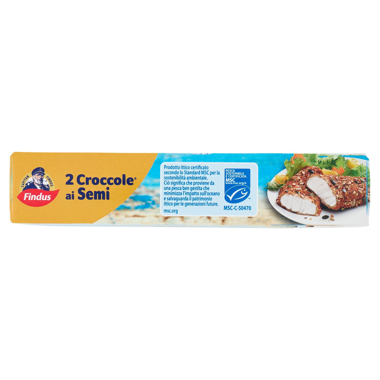 Capitan Findus 2 Croccole ai Semi con 100% Filetti di Merluzzo 200 g