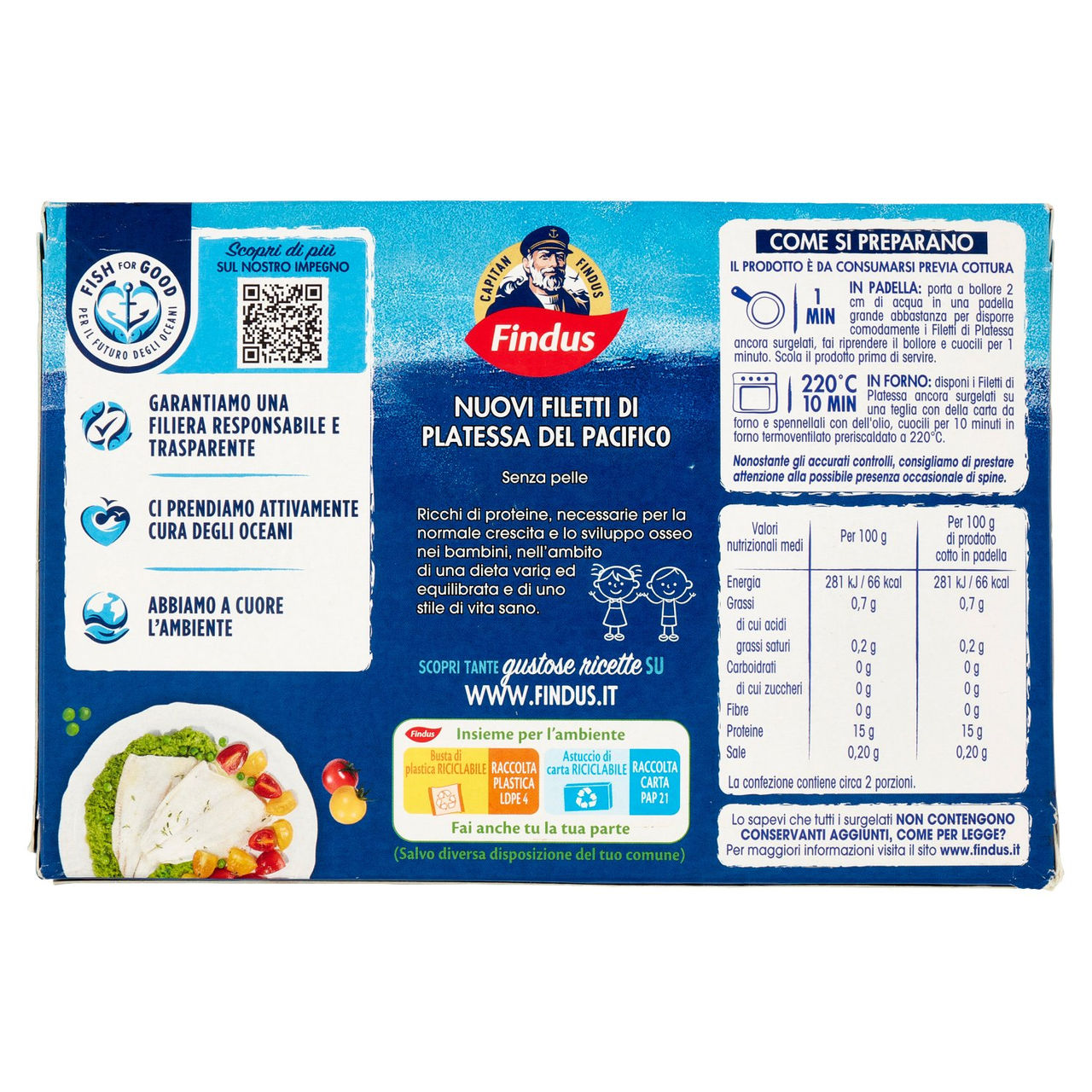 Capitan Findus Filetti di Platessa 250 g