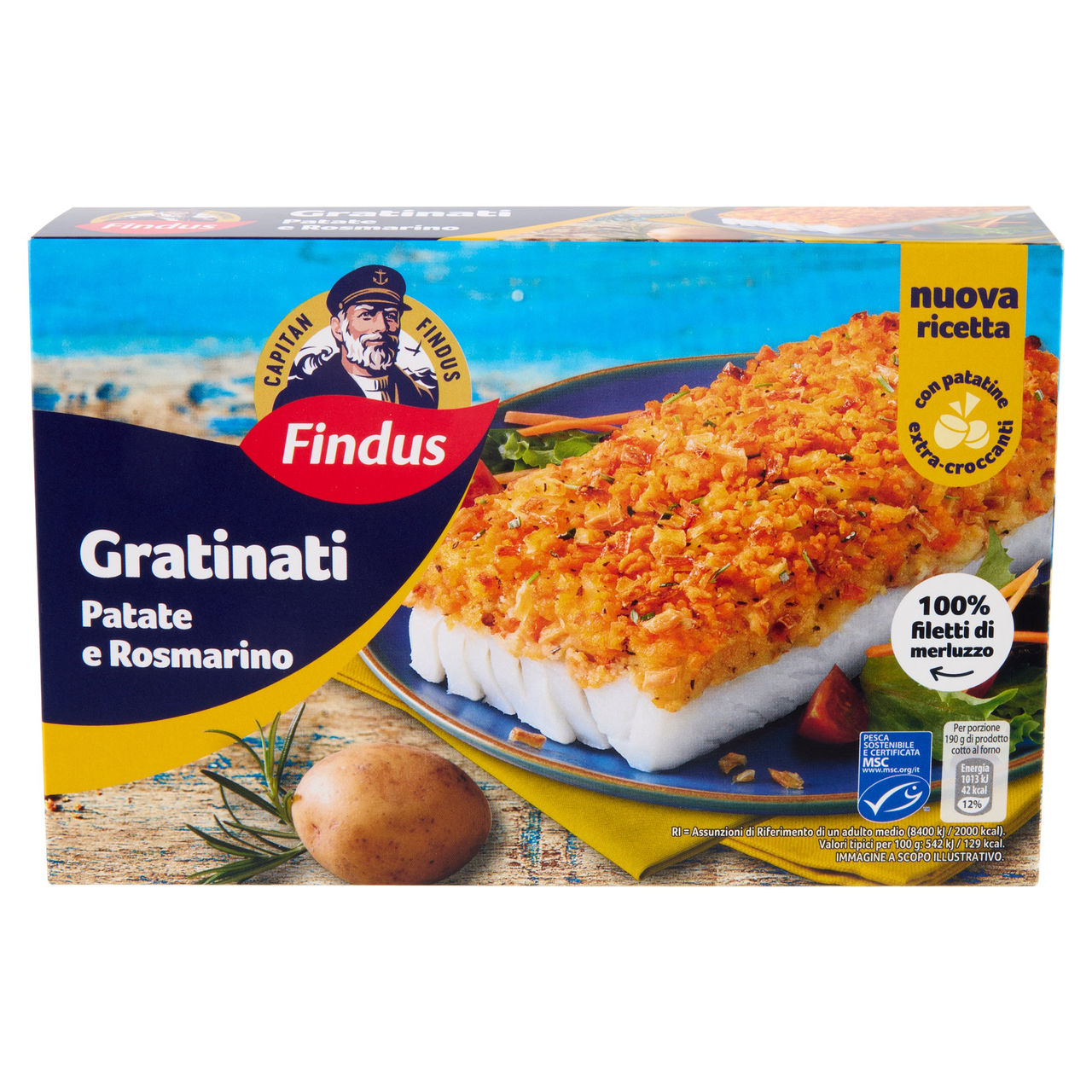 Capitan Findus Merluzzo con Patate e Rosmarino