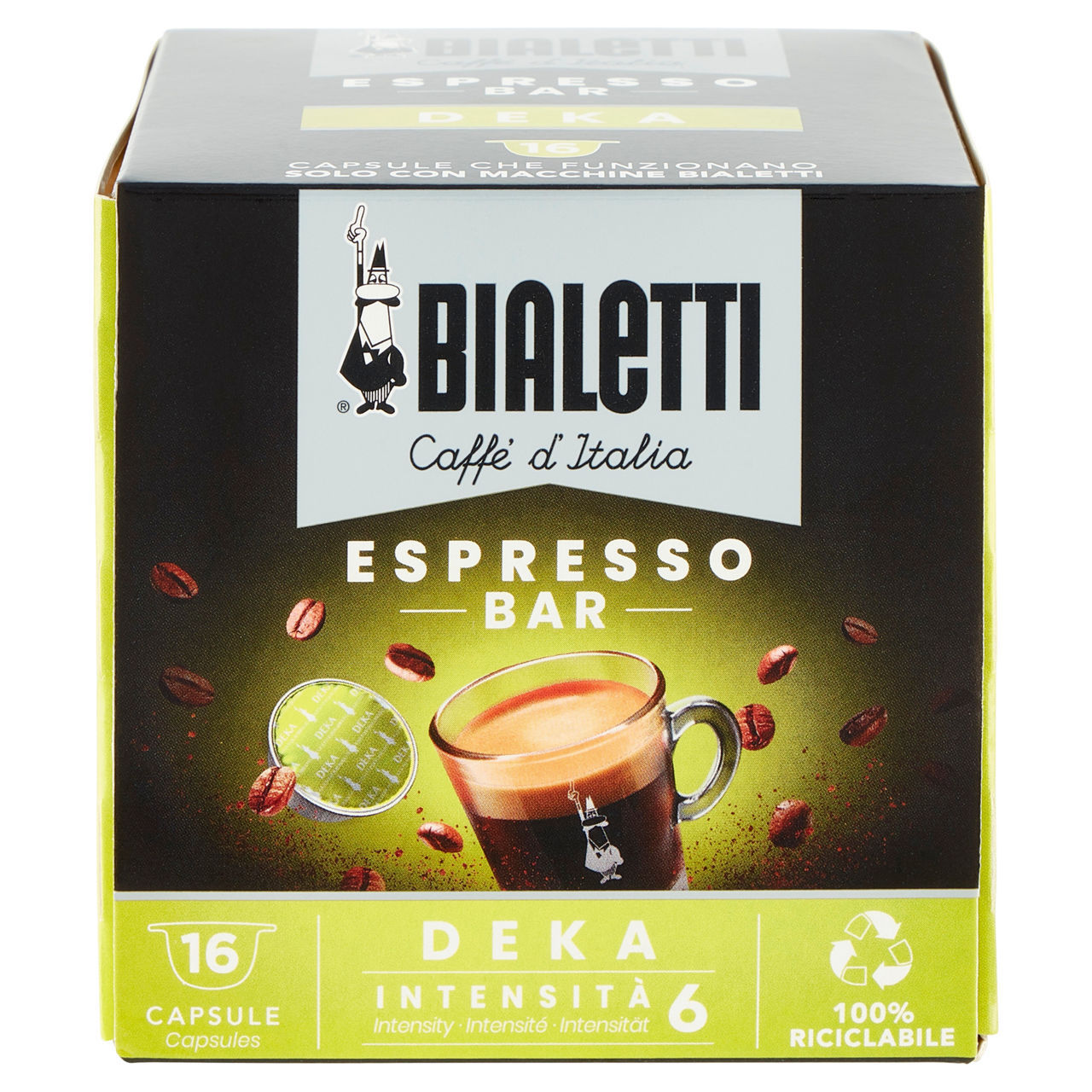 Capsule Caffè d'Italia Bialetti deka 115 g conf. da 16 pezzi