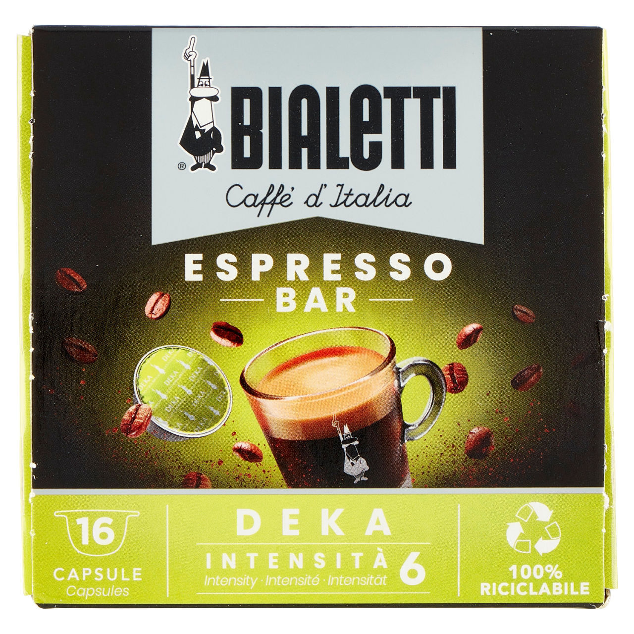 Capsule Caffè d'Italia Bialetti deka 115 g conf. da 16 pezzi