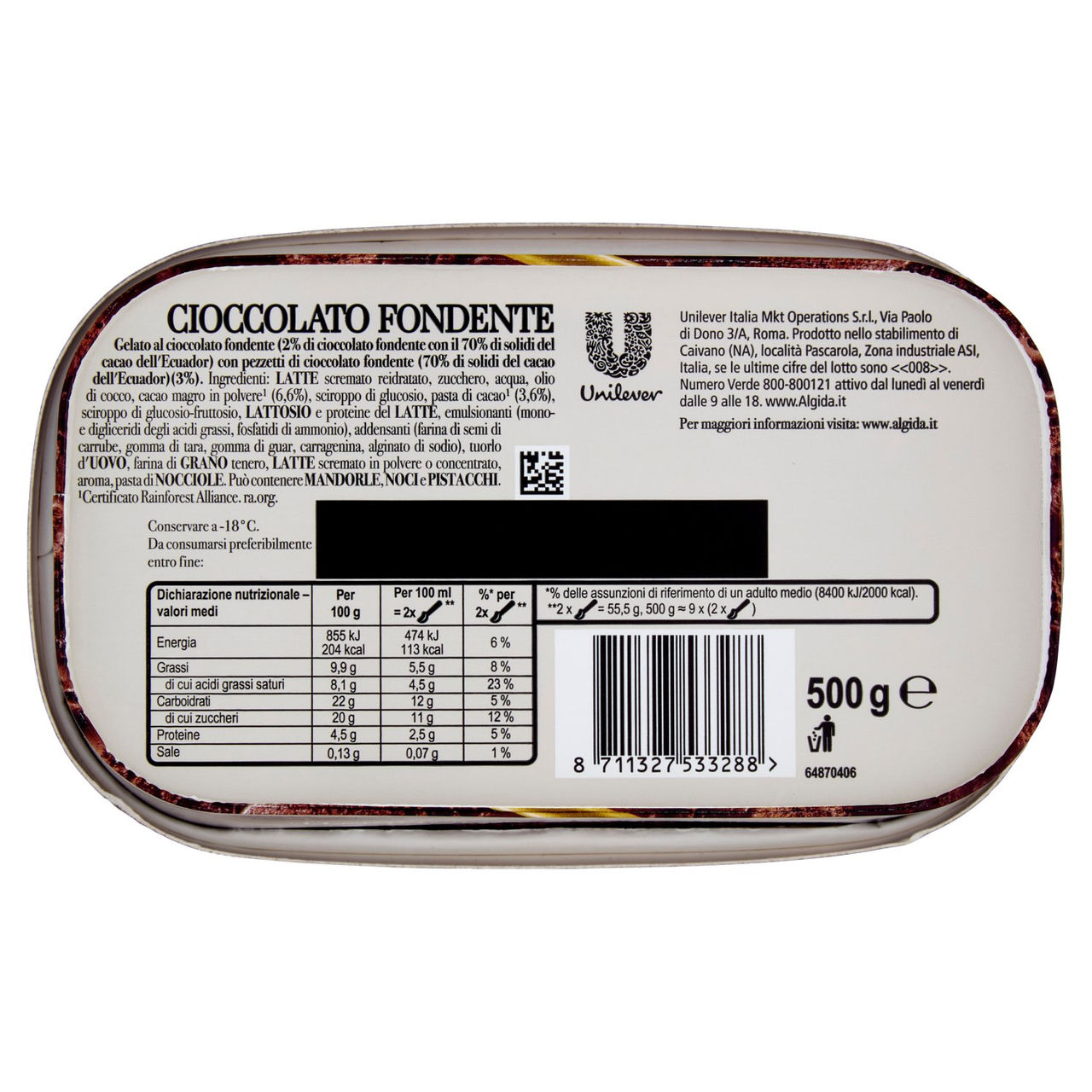 Carte d'Or Cioccolato Fondente 500 g