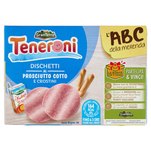 Casa Modena Teneroni la Merenda Dischetti al Prosciutto Cotto e Crostini 170 g