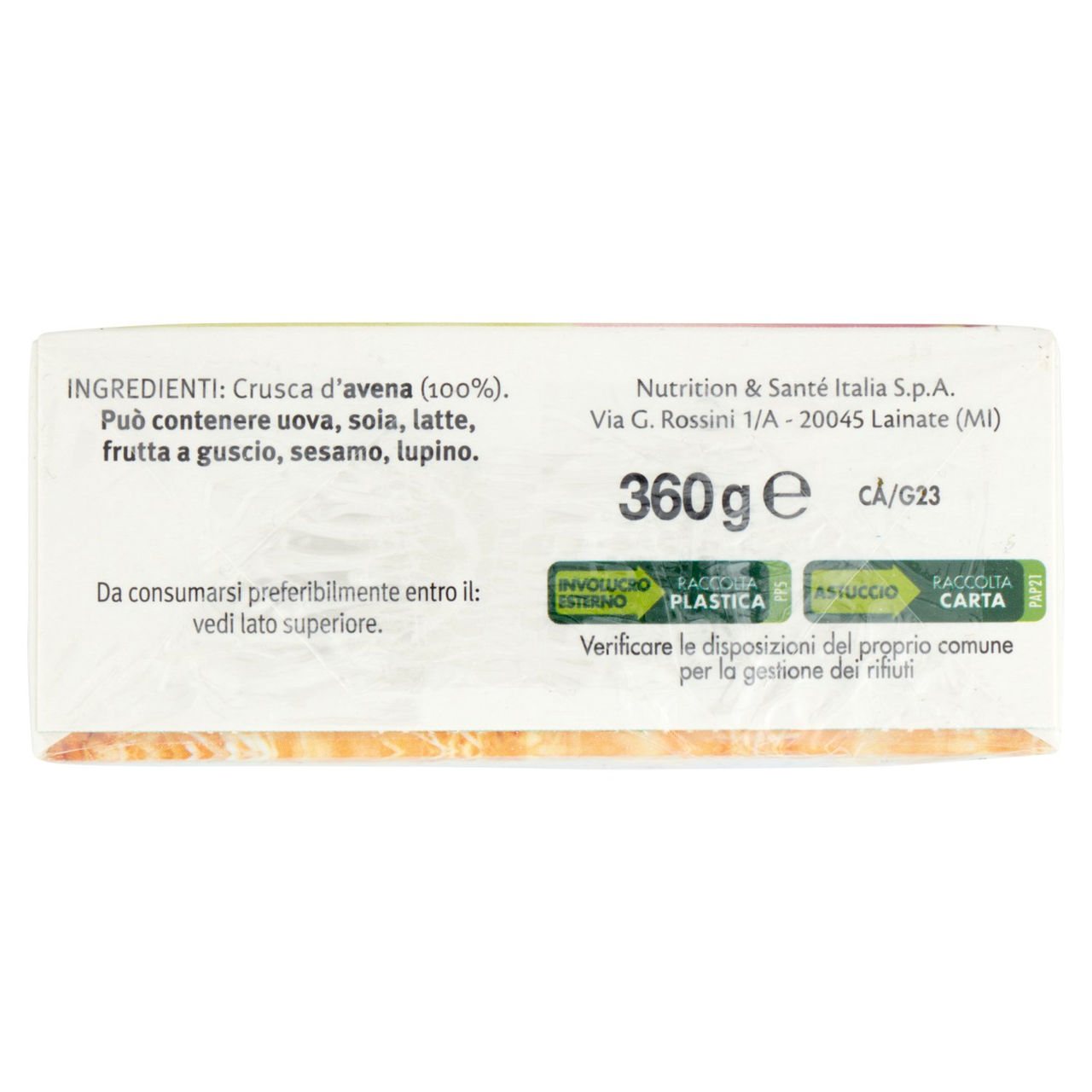 Céréal Nutrizione e Fibre Crusca d'Avena, naturalmente ricca in fibre e vitamine - 360 g