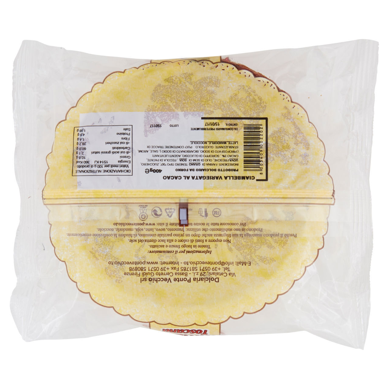 Ciambella Toscana Ponte Vecchio cacao 400 g