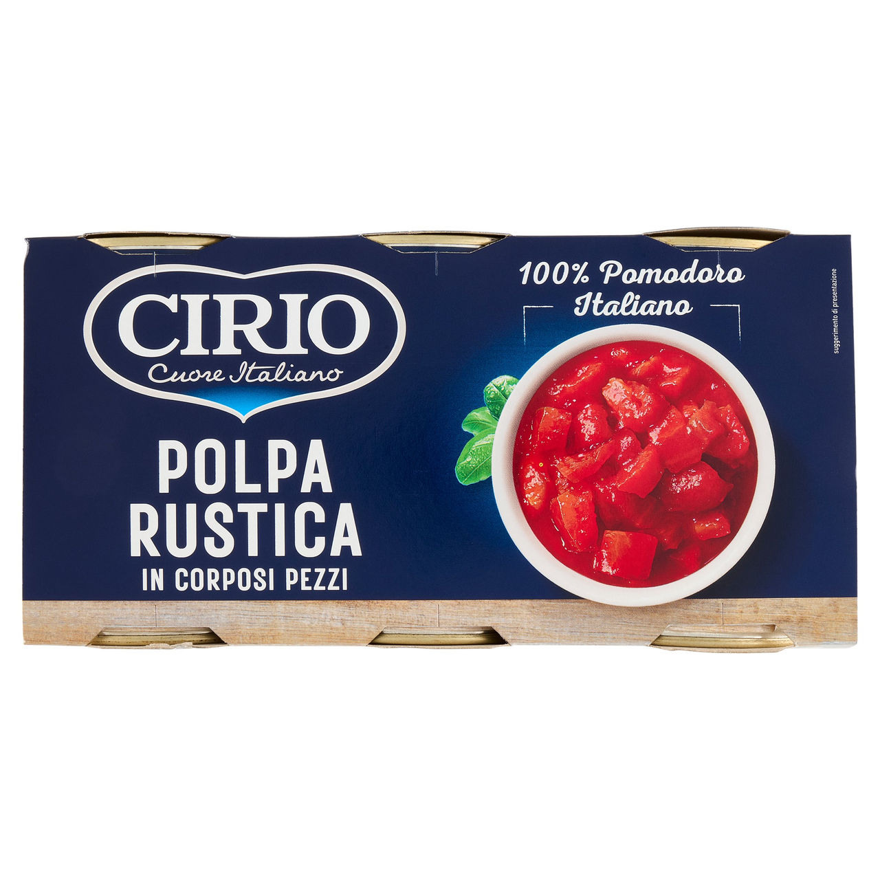 Cirio Polpa Rustica in Corposi Pezzi 3 x 400 g