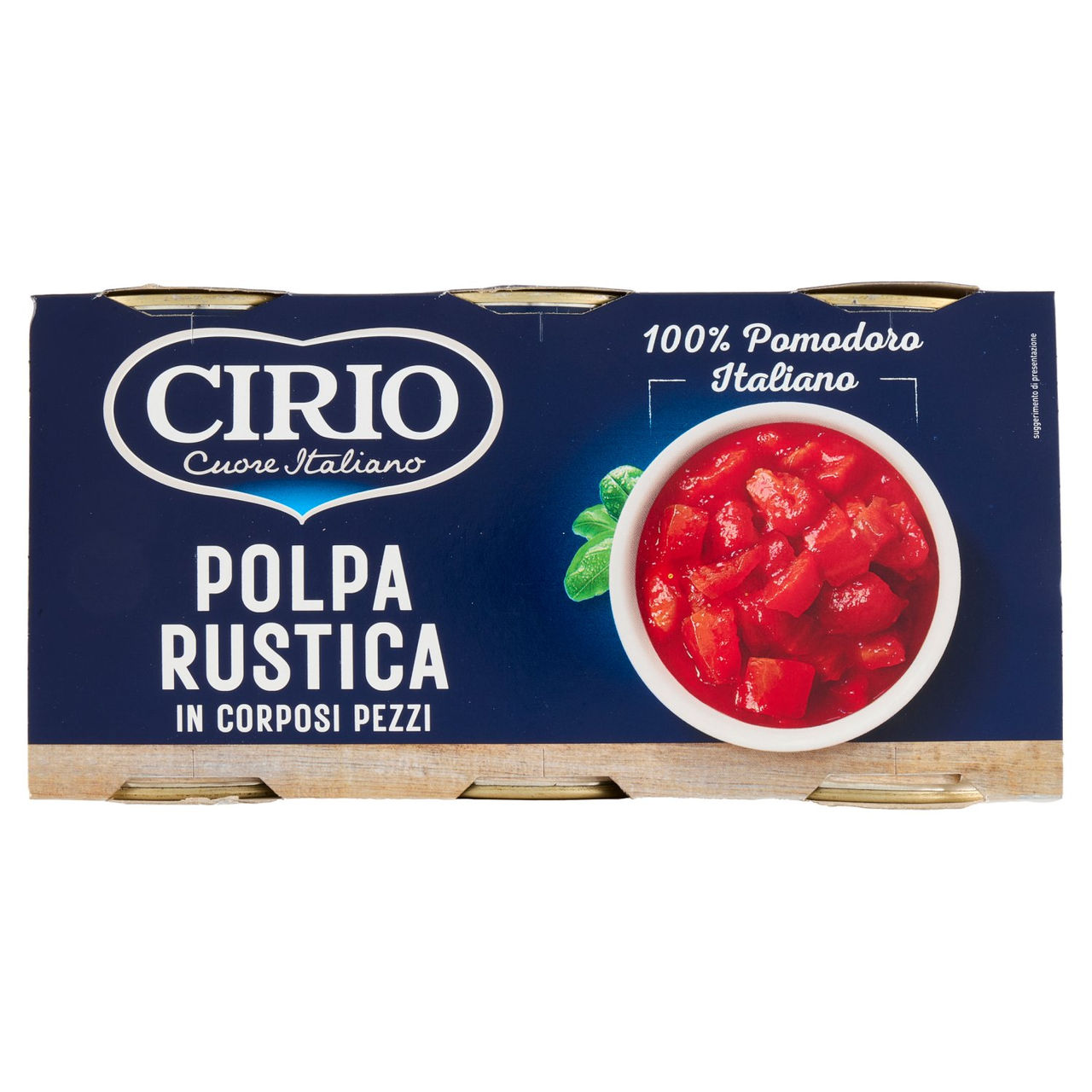 Cirio Polpa Rustica in Corposi Pezzi 3 x 400 g