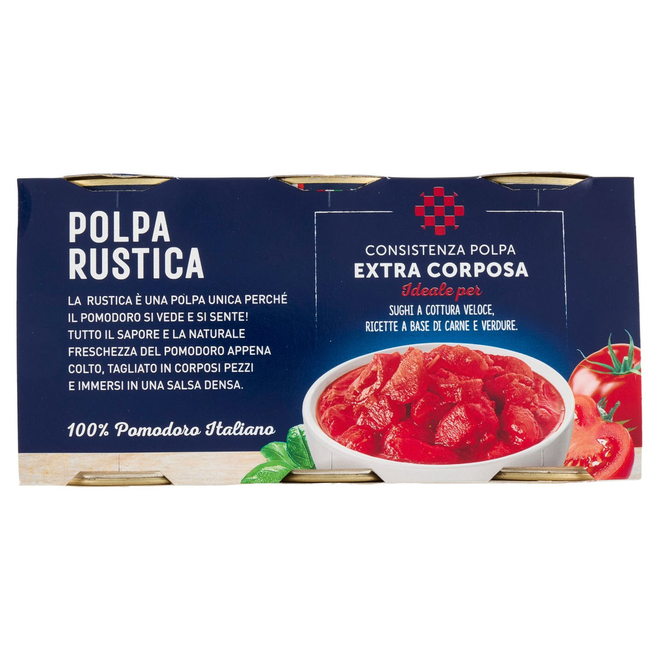 Cirio Polpa Rustica in Corposi Pezzi 3 x 400 g