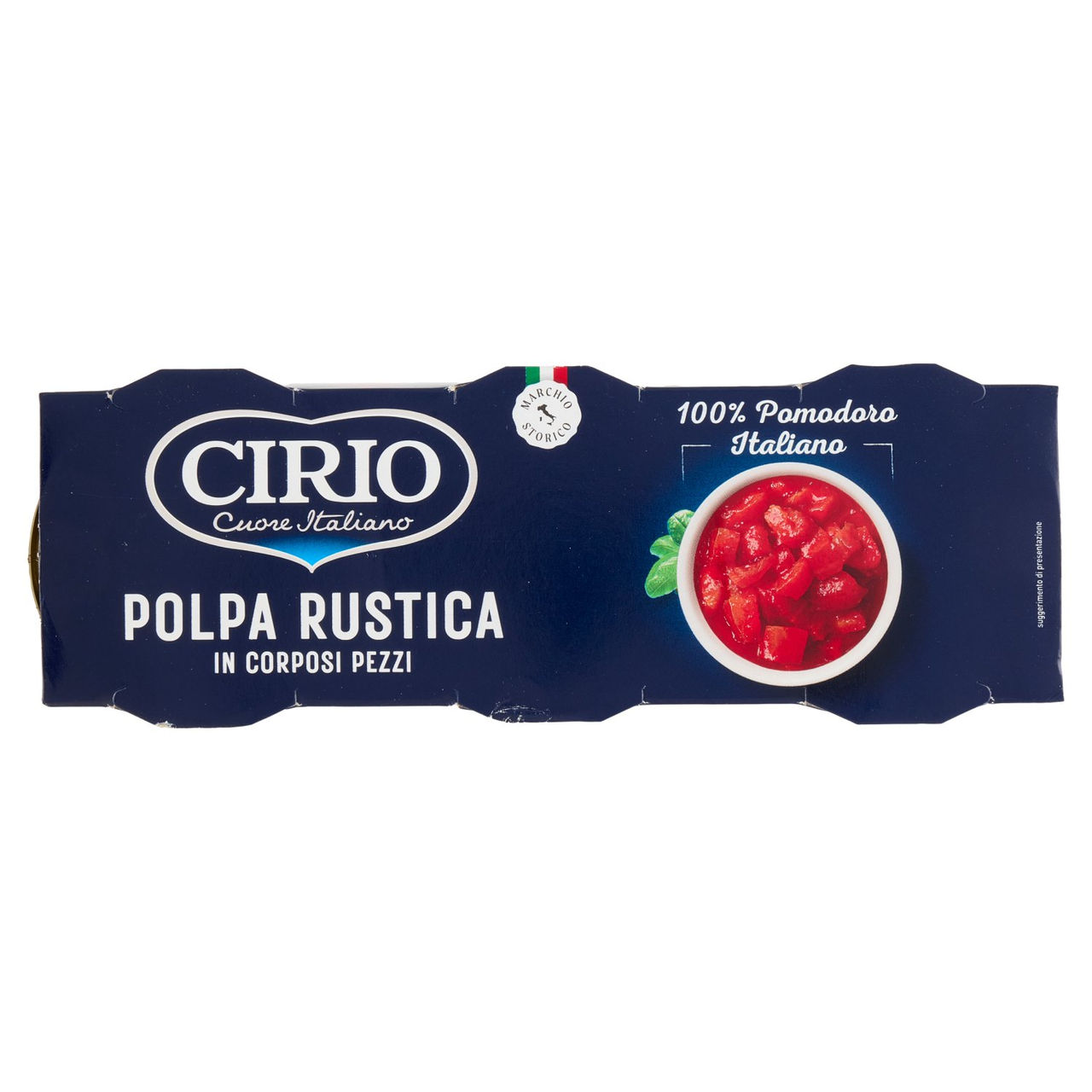 Cirio Polpa Rustica in Corposi Pezzi 3 x 400 g