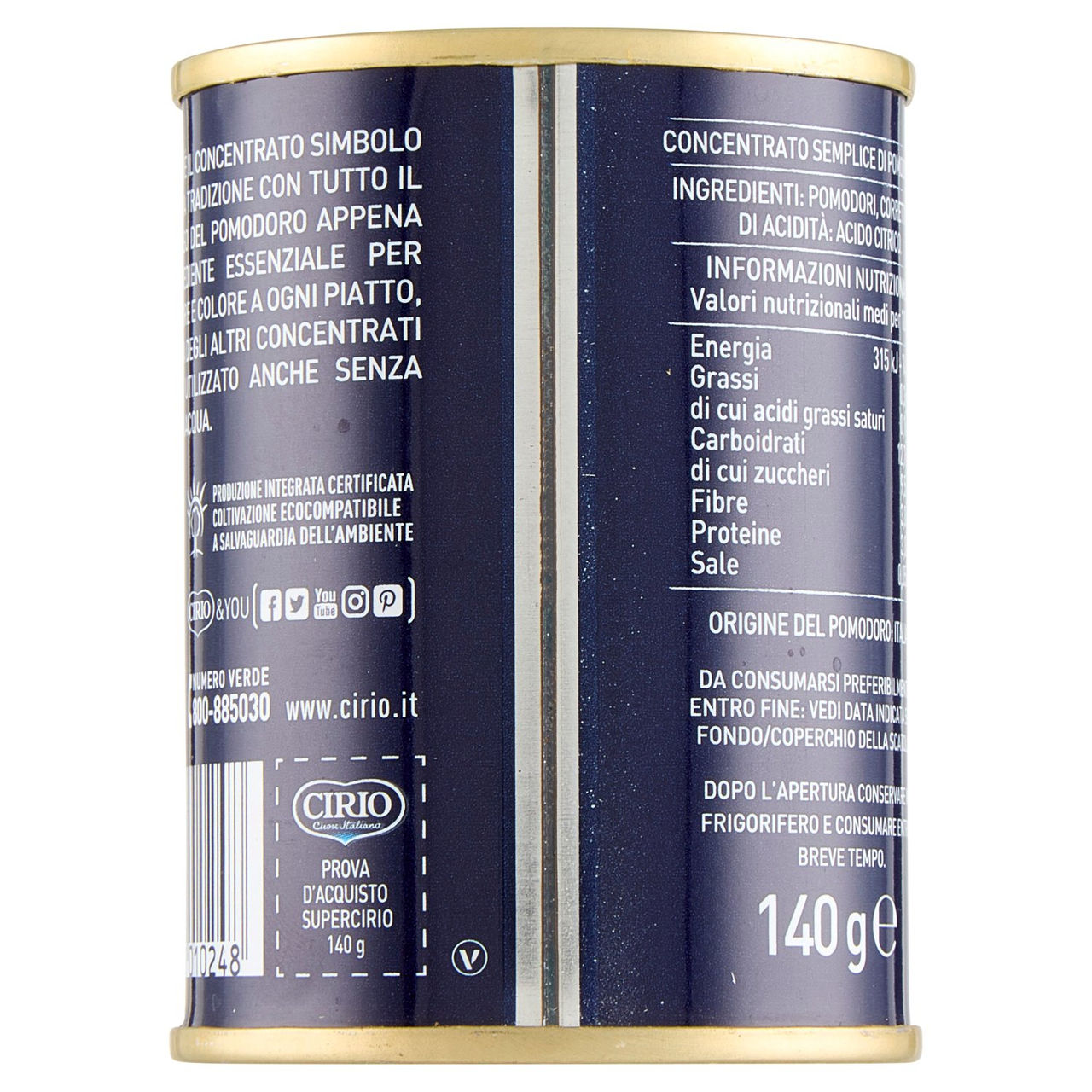 Cirio Supercirio Concentrato di Pomodoro 140 g