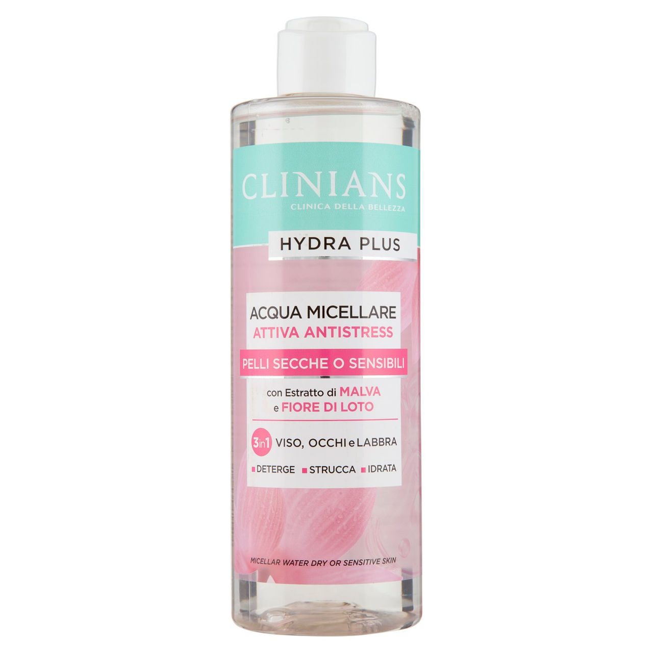 Clinians Hydra Plus Acqua Micellare Attiva Antistress 400 mL