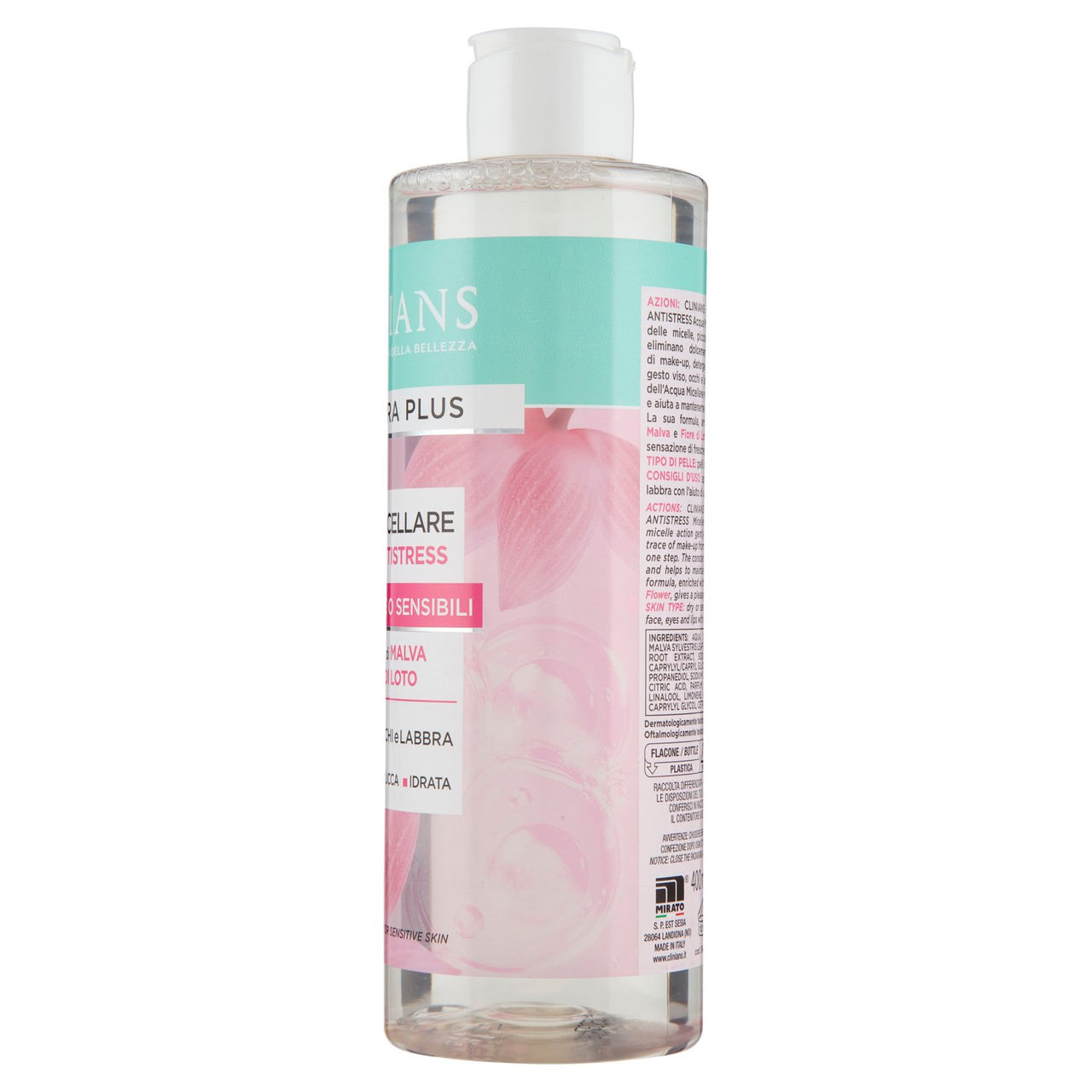 Clinians Hydra Plus Acqua Micellare Attiva Antistress 400 mL