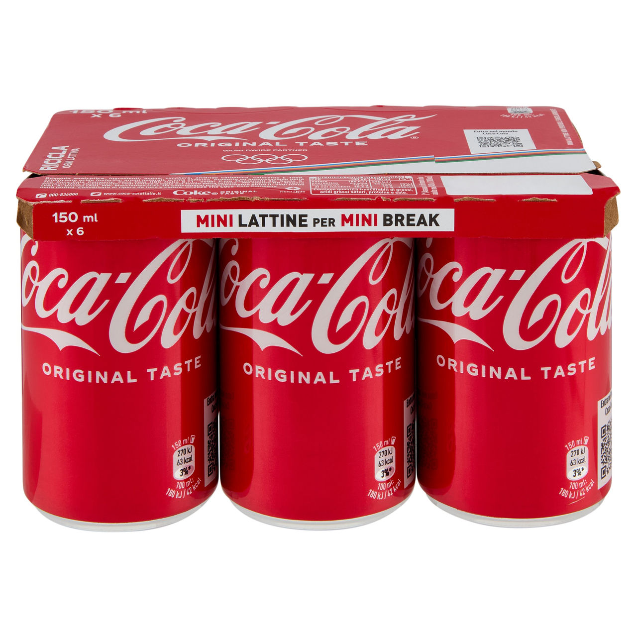 Coca-Cola Original Minican 6 x 150 ml