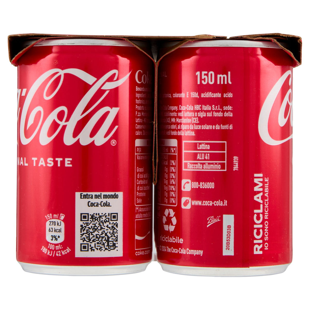Coca-Cola Original Minican 6 x 150 ml