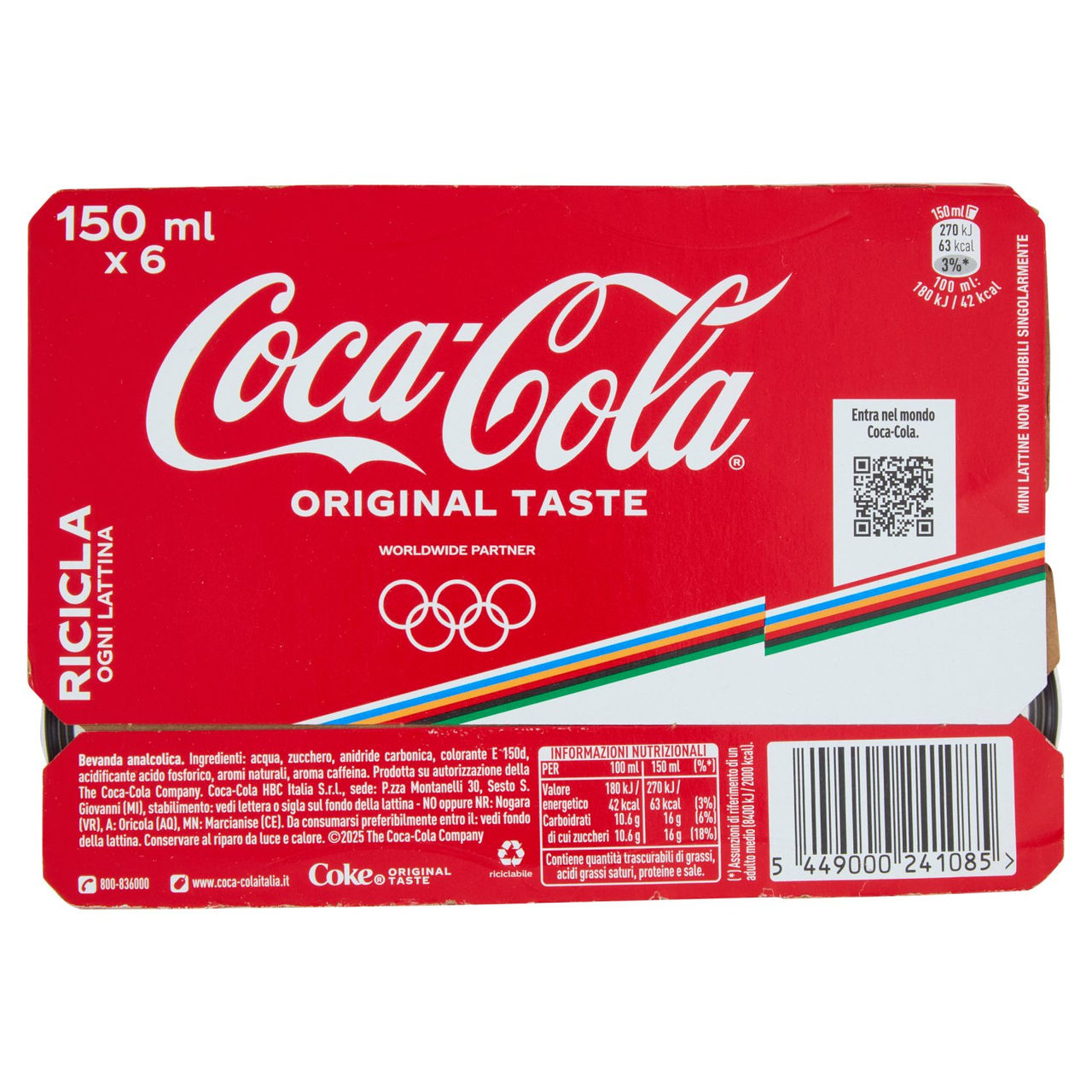 Coca-Cola Original Minican 6 x 150 ml