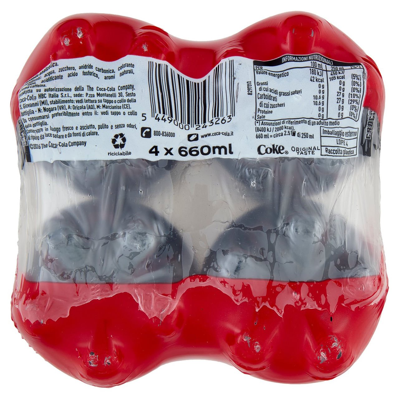 Coca-Cola Original Taste PET 4 X 66 cl