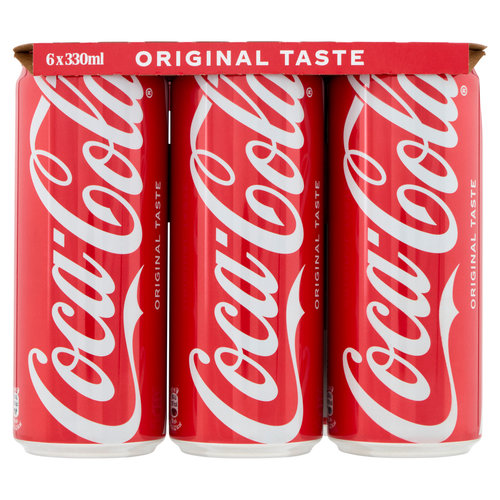 Coca-Cola Original Taste Regular Can 6 x 330 ml