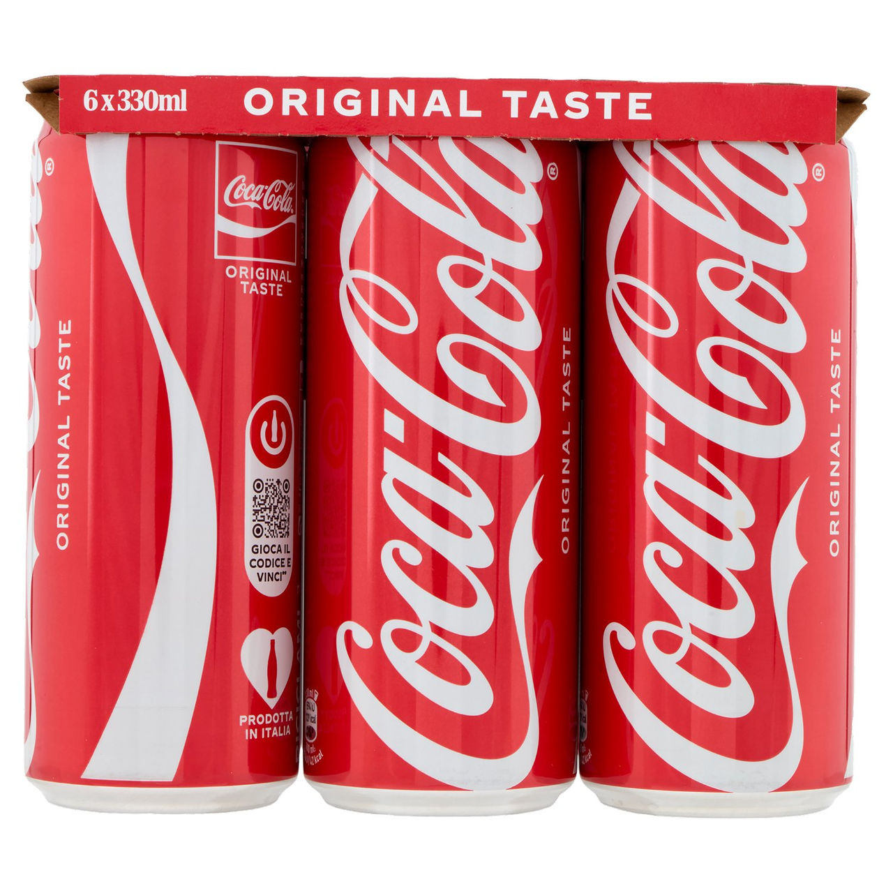 Coca-Cola Original Taste Regular Can 6 x 330 ml