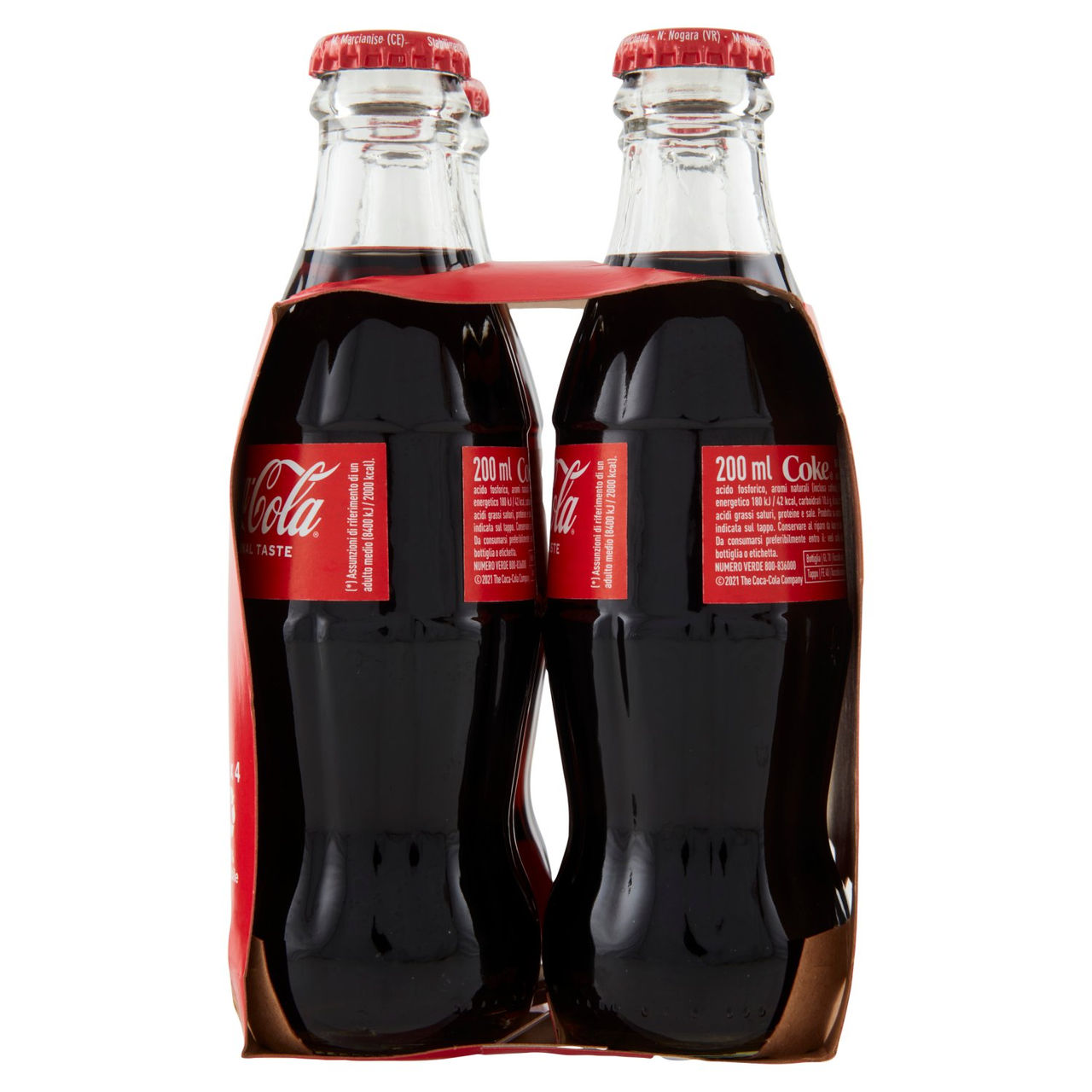 COCA-COLA Original Taste Vetro 4 x 200 ml