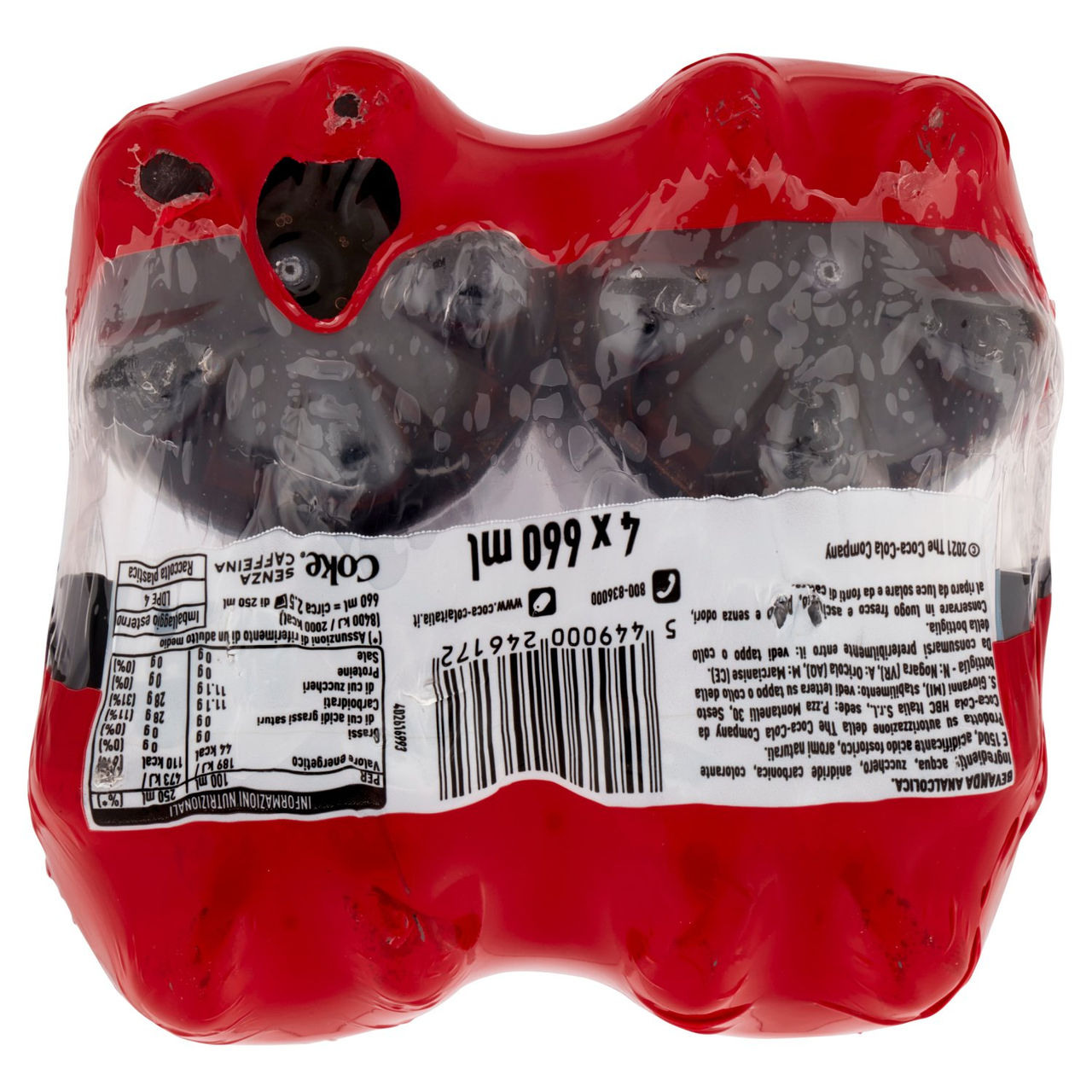 Coca-Cola Senza Caffeina PET 4 x 66 cl