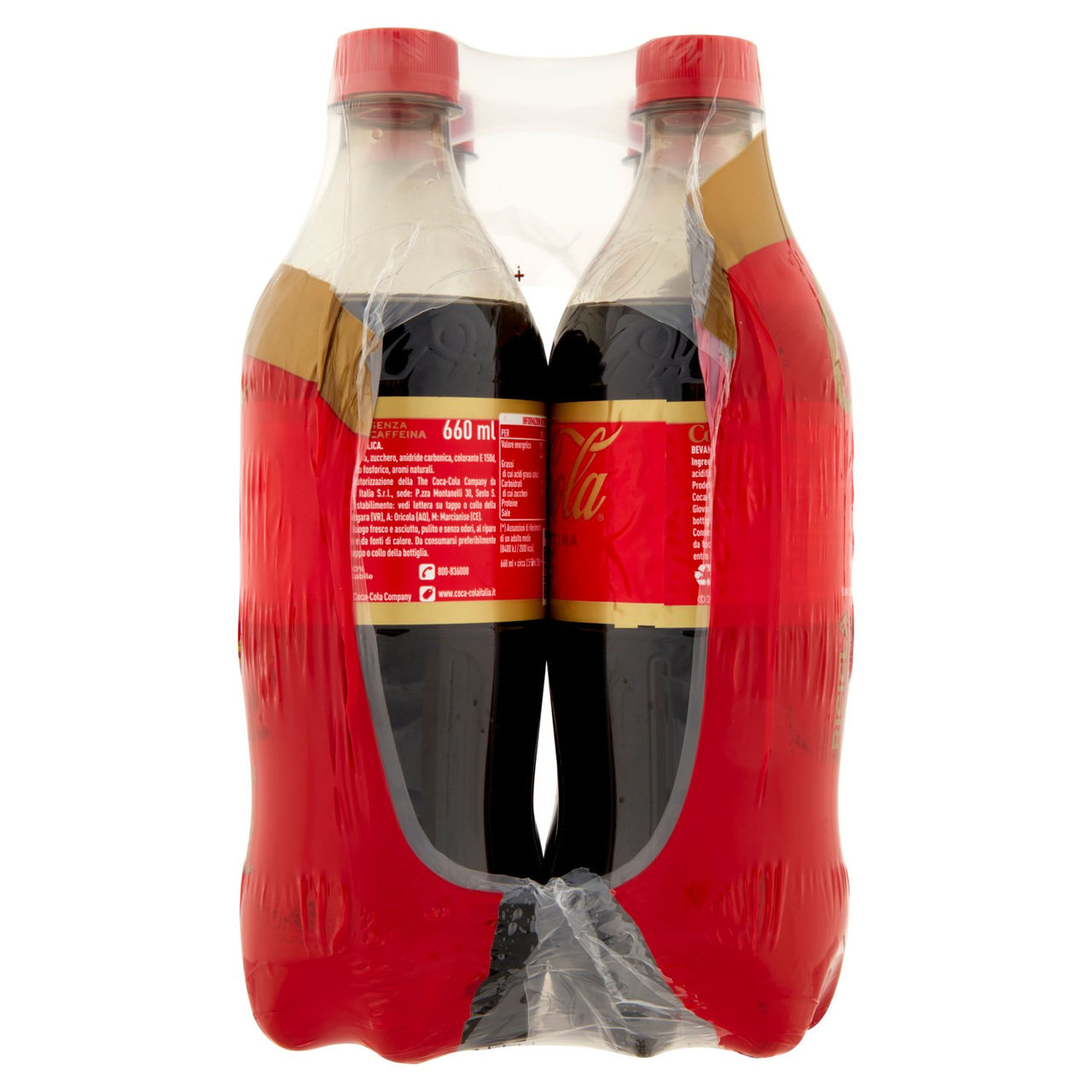 COCA-COLA Senza Caffeina PET 4 x 660 ml