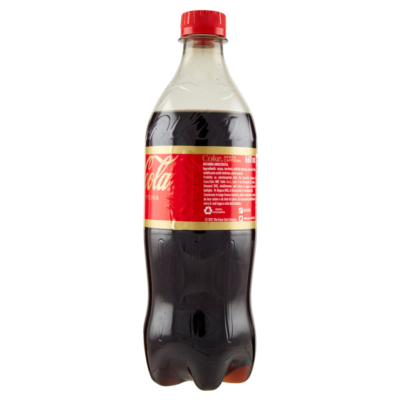 Coca-Cola Senza Caffeina Bottiglia in PET 660 ml