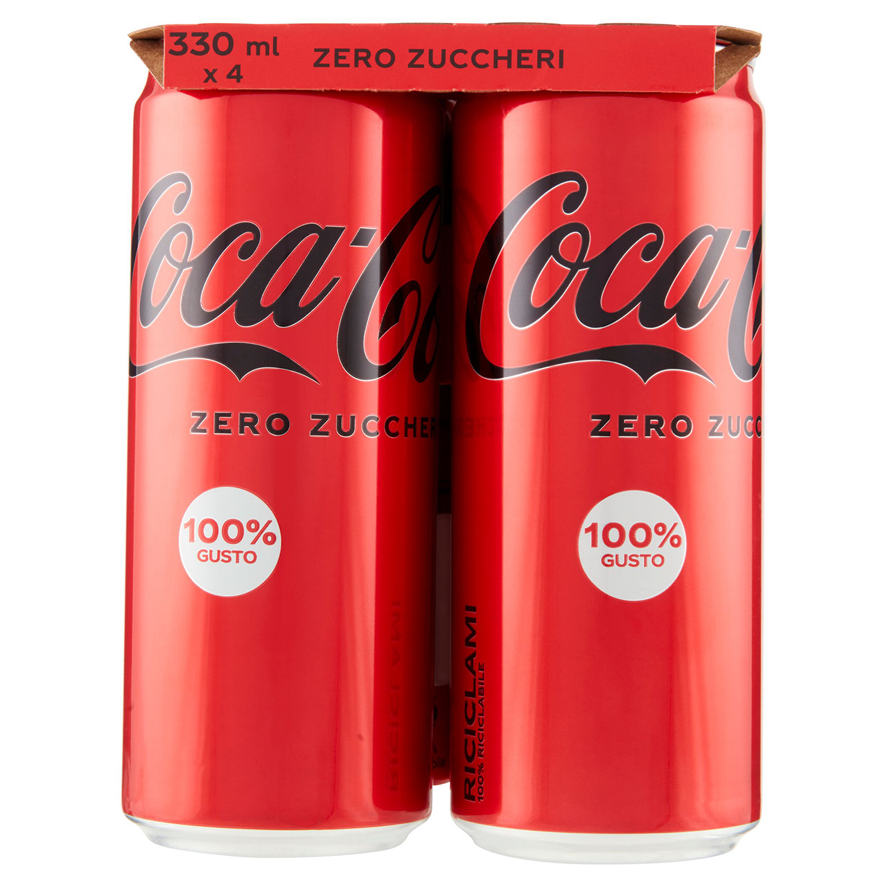 Coca cola Zero lattina 330ml x 4