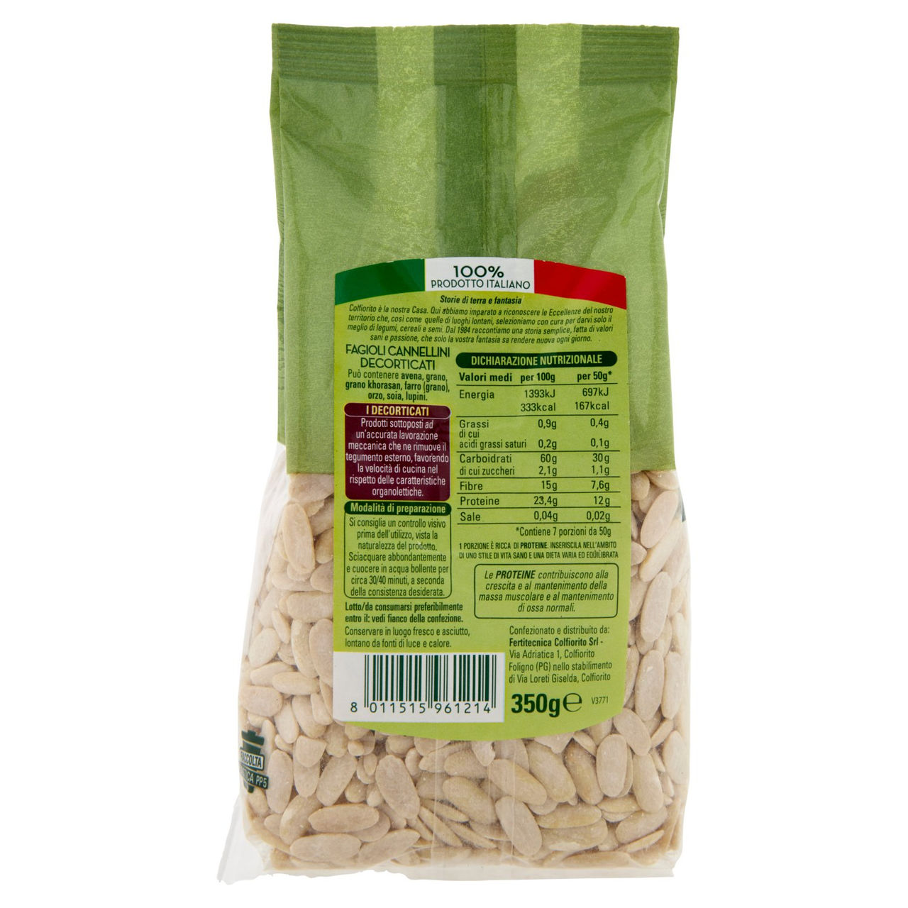 Colfiorito Fagioli Cannellini Decorticati 350 g