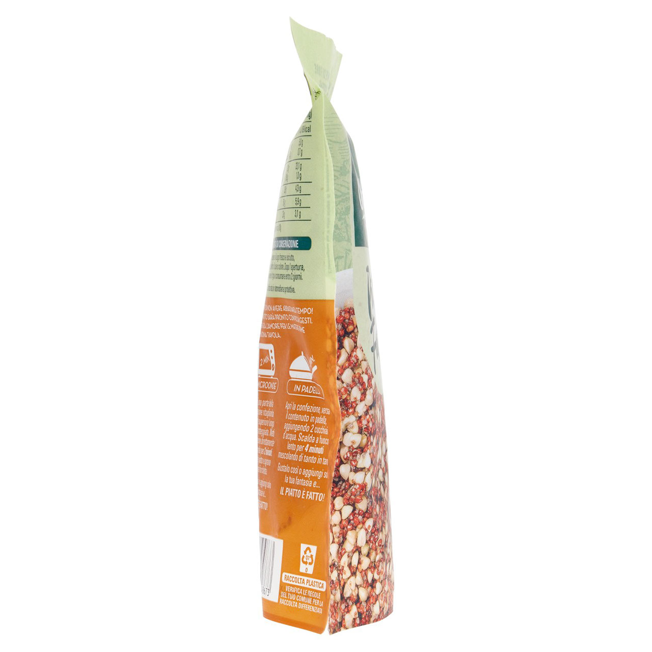 Colfiorito Piatto Fatto Grano Saraceno Italiano, Quinoa Rossa e Semi di Chia del Sud America 250 g
