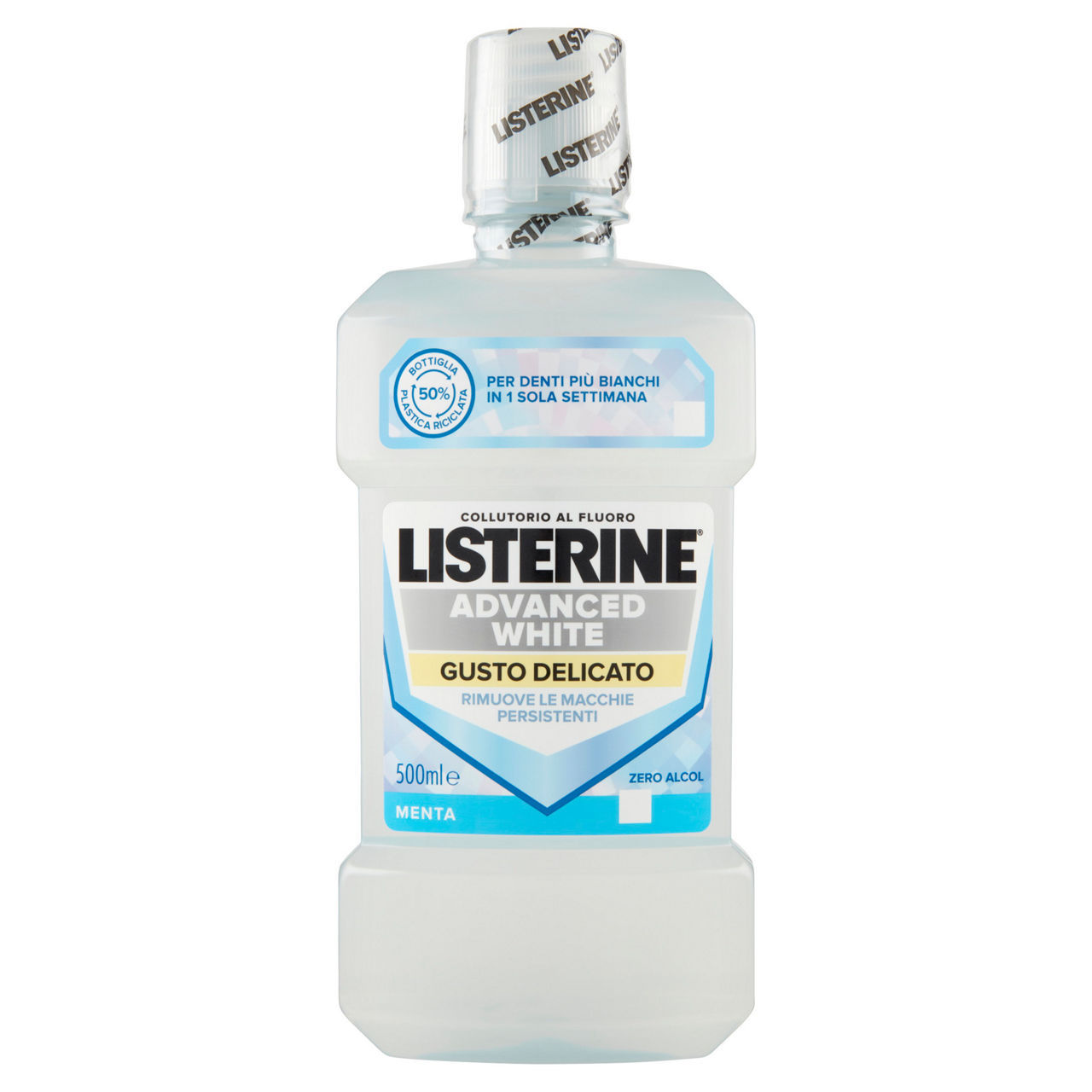 Collutorio Advanced White Listerine delicato 500 ml