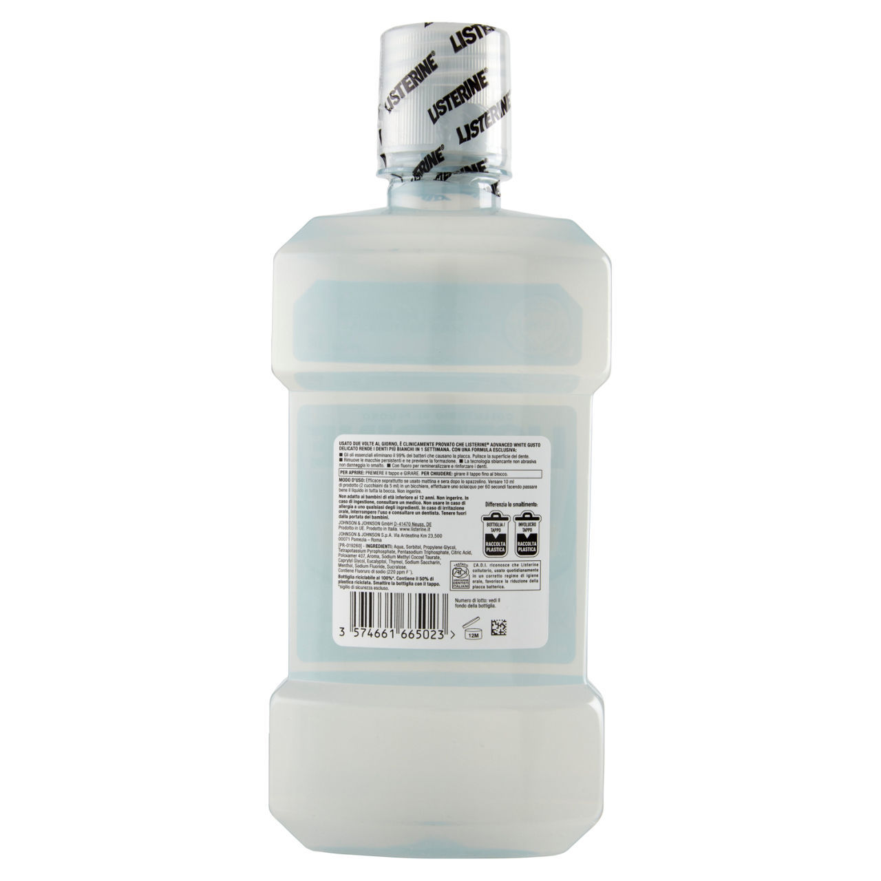 Collutorio Advanced White Listerine delicato 500 ml