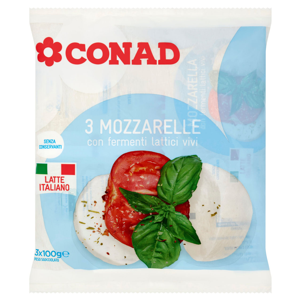 Mozzarella 3 x 100 g Conad in vendita online